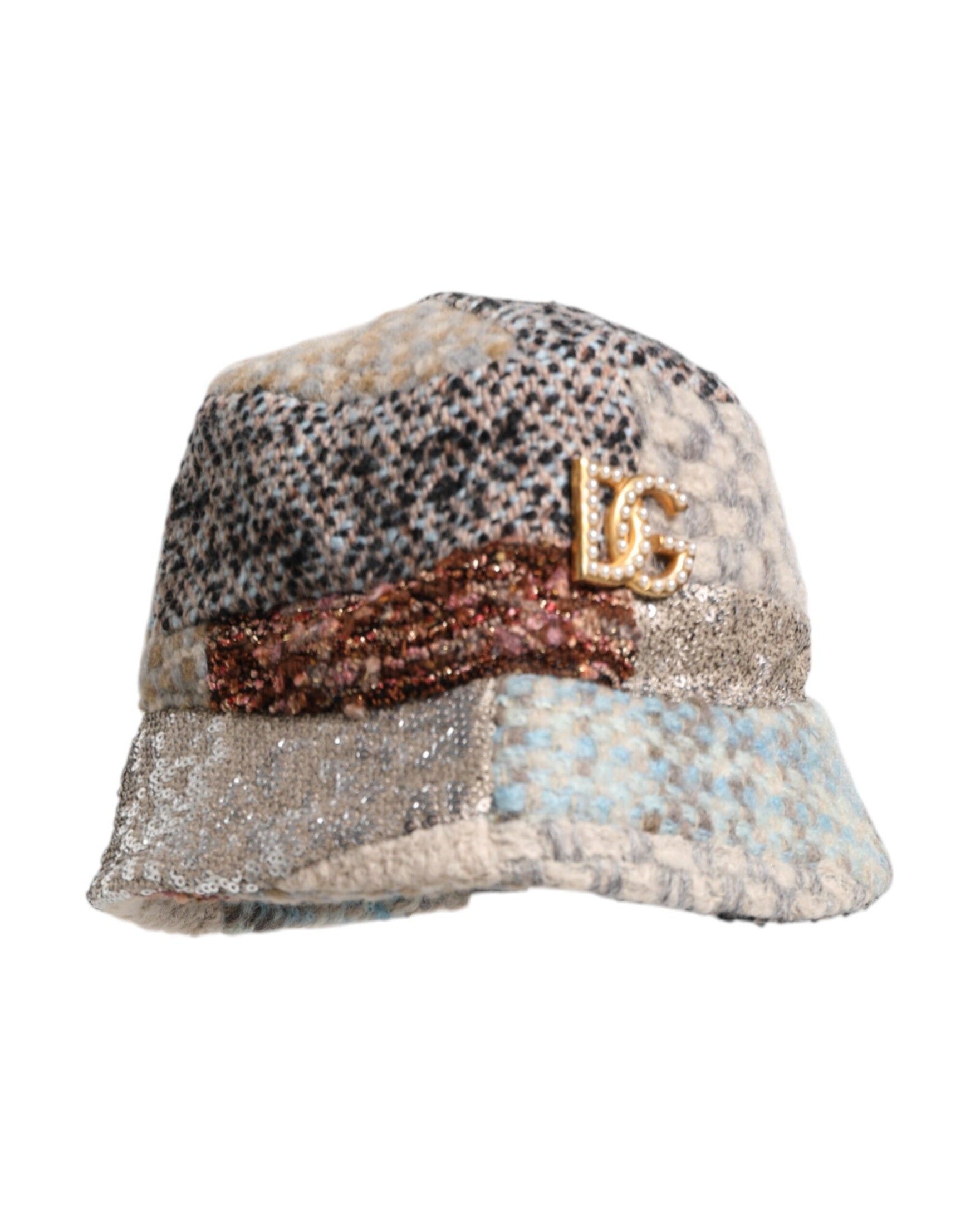 Dolce & Gabbana Multicolor Patchwork Embellished Bucket Hat Glam Steals