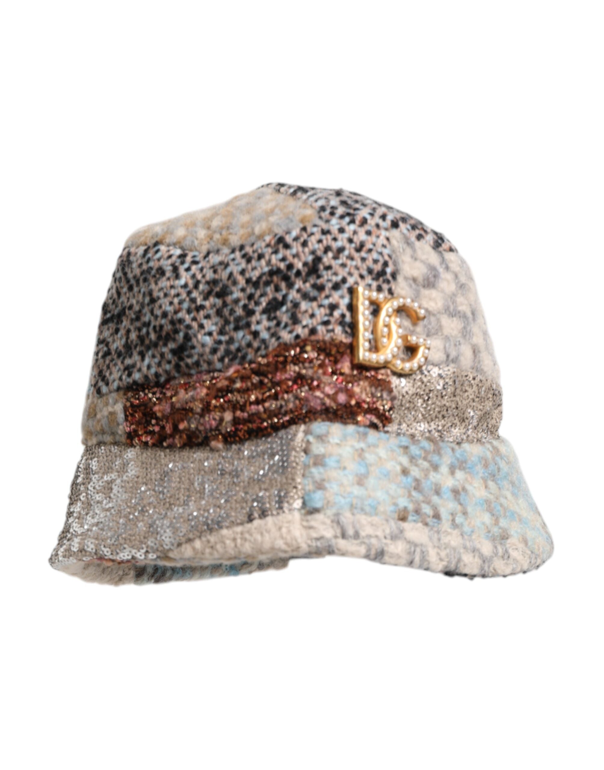 Dolce & Gabbana Multicolor Patchwork Embellished Bucket Hat Glam Steals