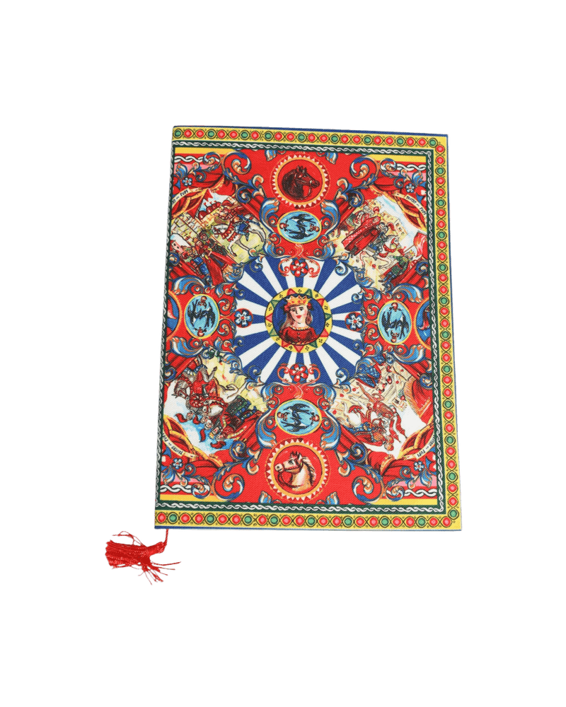 Dolce & Gabbana Multicolor Sicilian Carretto Print Journal Notebook Glam Steals