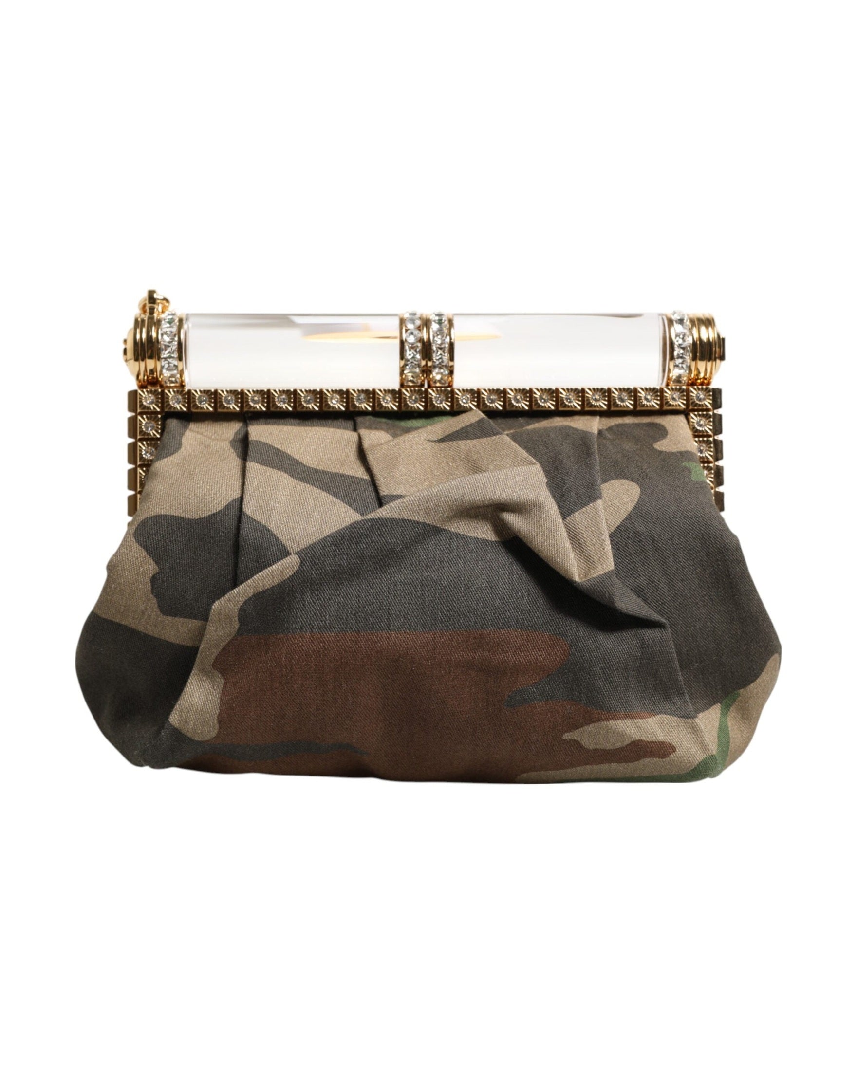 Dolce & Gabbana Multicolor Sicily Medium Camouflage Shoulder Strap Bag Glam Steals