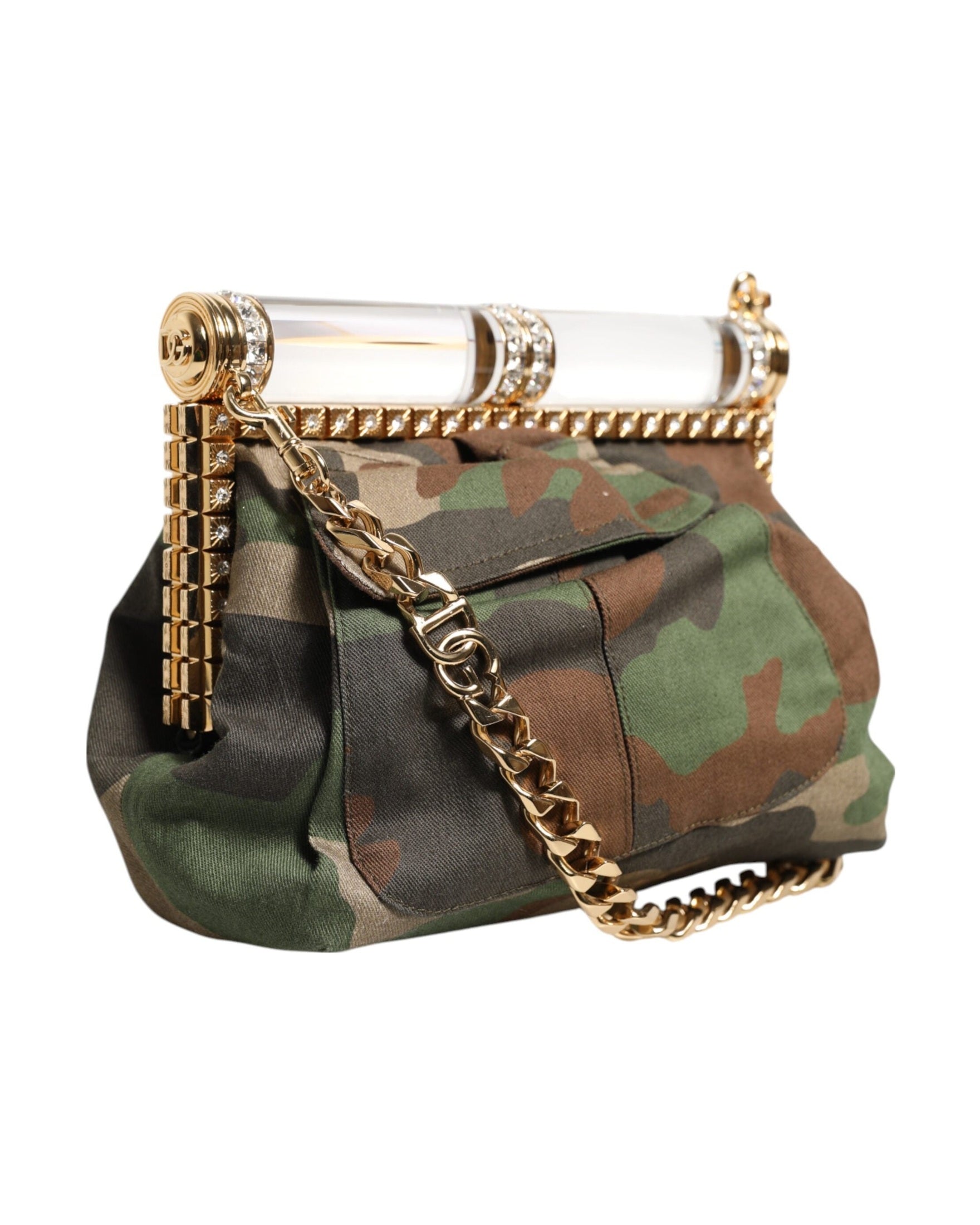Dolce & Gabbana Multicolor Sicily Medium Camouflage Shoulder Strap Bag Glam Steals