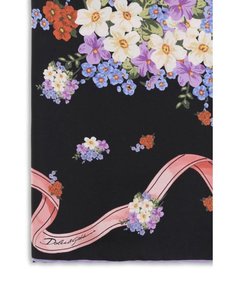Dolce & Gabbana Multicolor Silk Scarf 