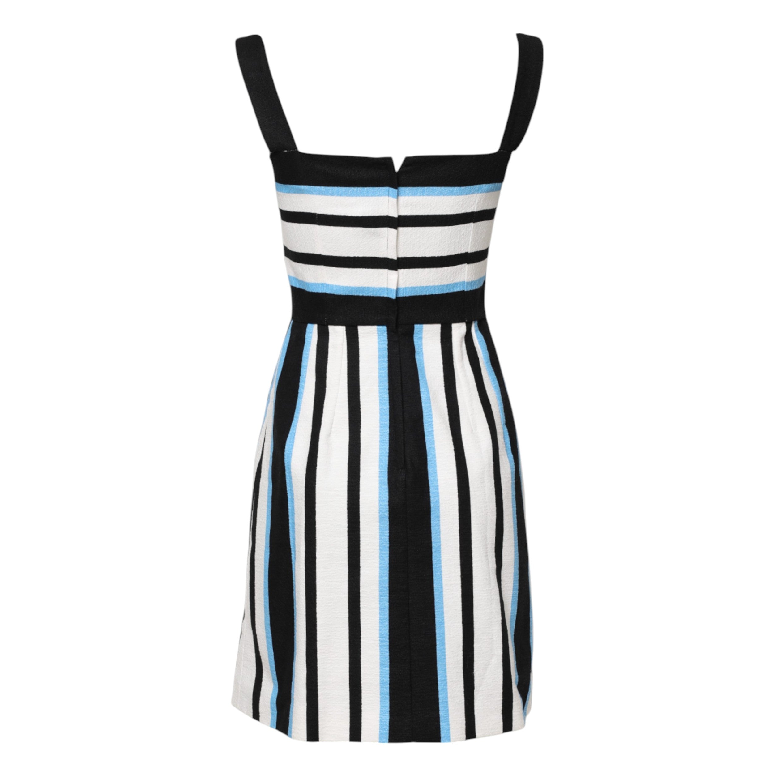 Dolce & Gabbana Multicolor Stripe Cashmere Sleeveless Dress Glam Steals