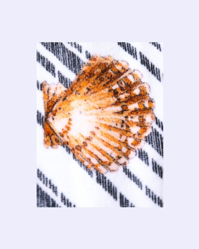 Dolce & Gabbana Stripes Seashells Beach Multicolor Towel Glam Steals