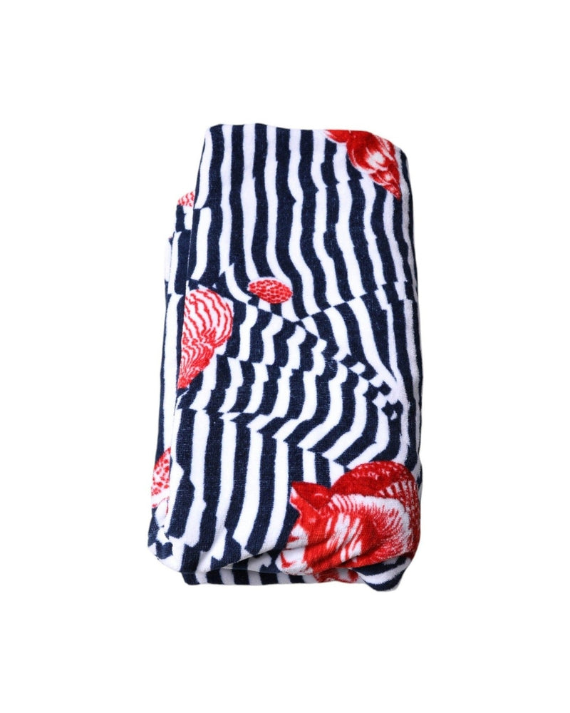 Dolce & Gabbana Stripes Seashells Beach Multicolor Towel Glam Steals