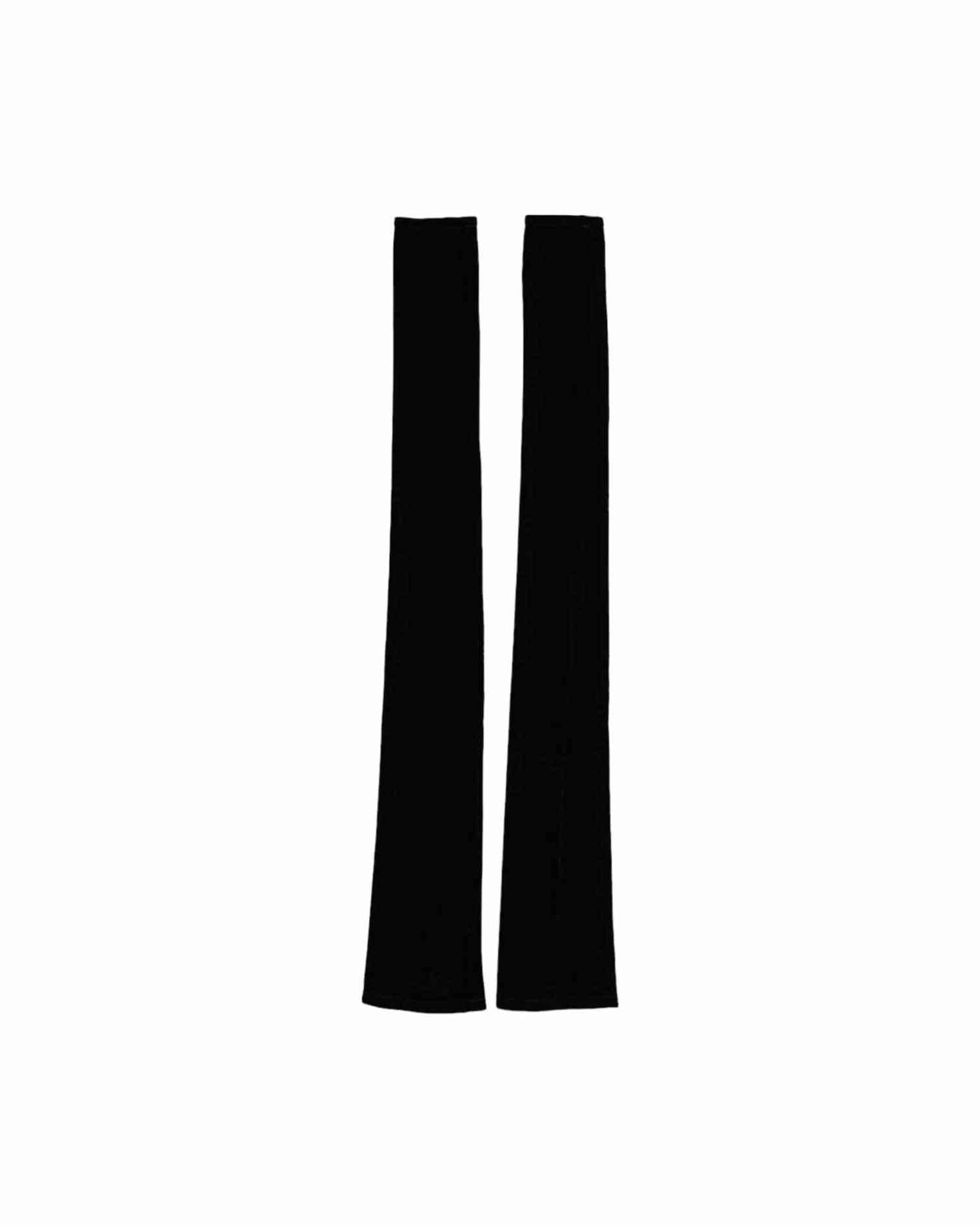 Dolce & Gabbana Nylon Finger Less Elbow Long Black Gloves Glam Steals