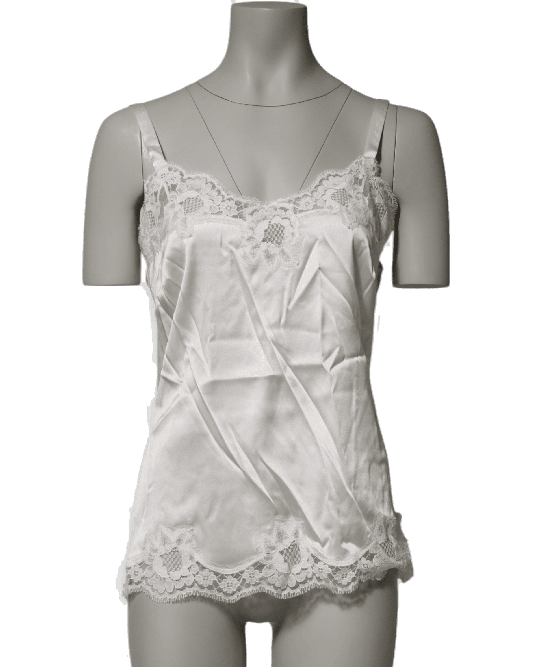Dolce & Gabbana Off White Lace Camisole Camisoles