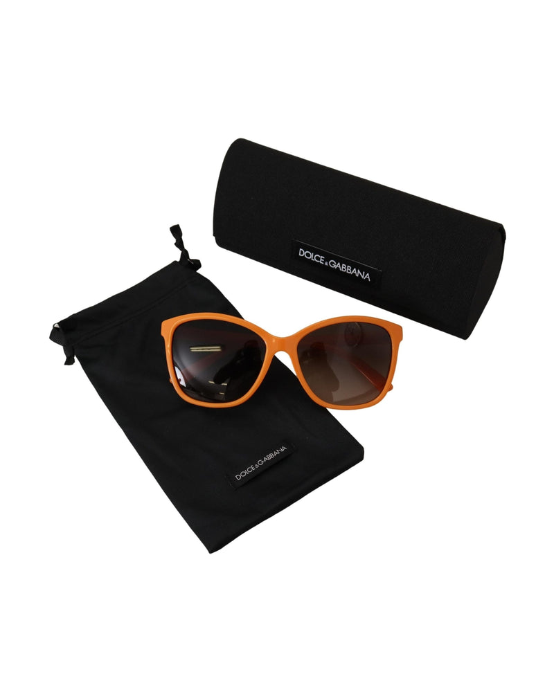 Dolce & Gabbana Orange Acetate Frame Round Sunglasses Glam Steals