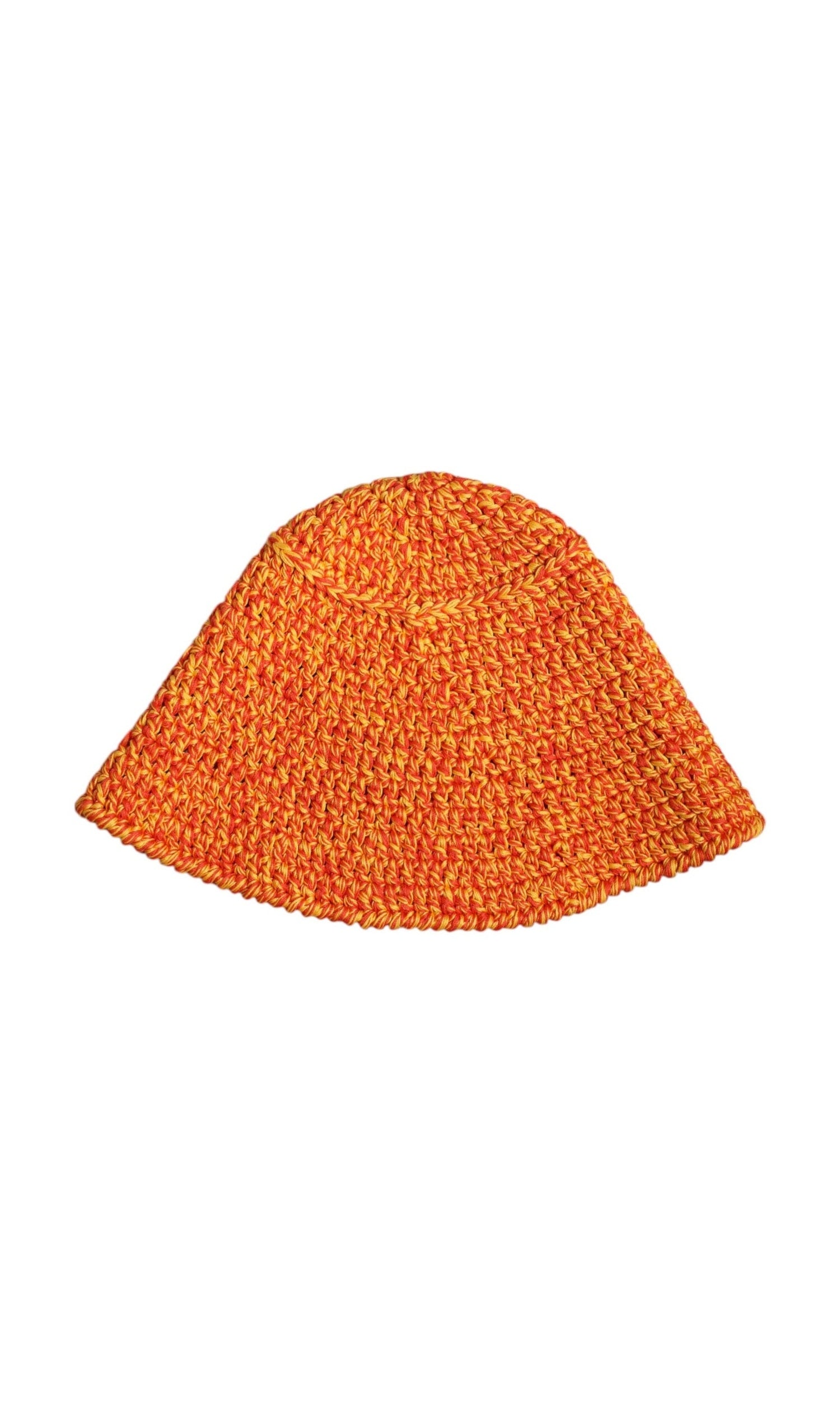 Dolce & Gabbana Orange Cotton Crochet Dg Logo Bucket Hat Glam Steals