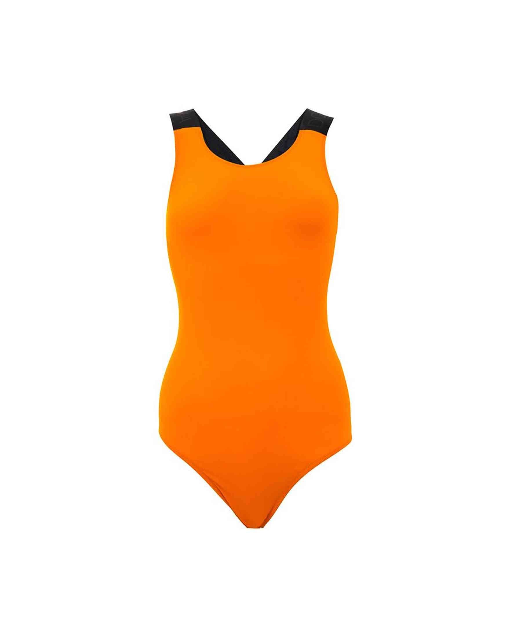 Dolce & Gabbana Orange Polyester One Piece Swimsuit Glam Steals