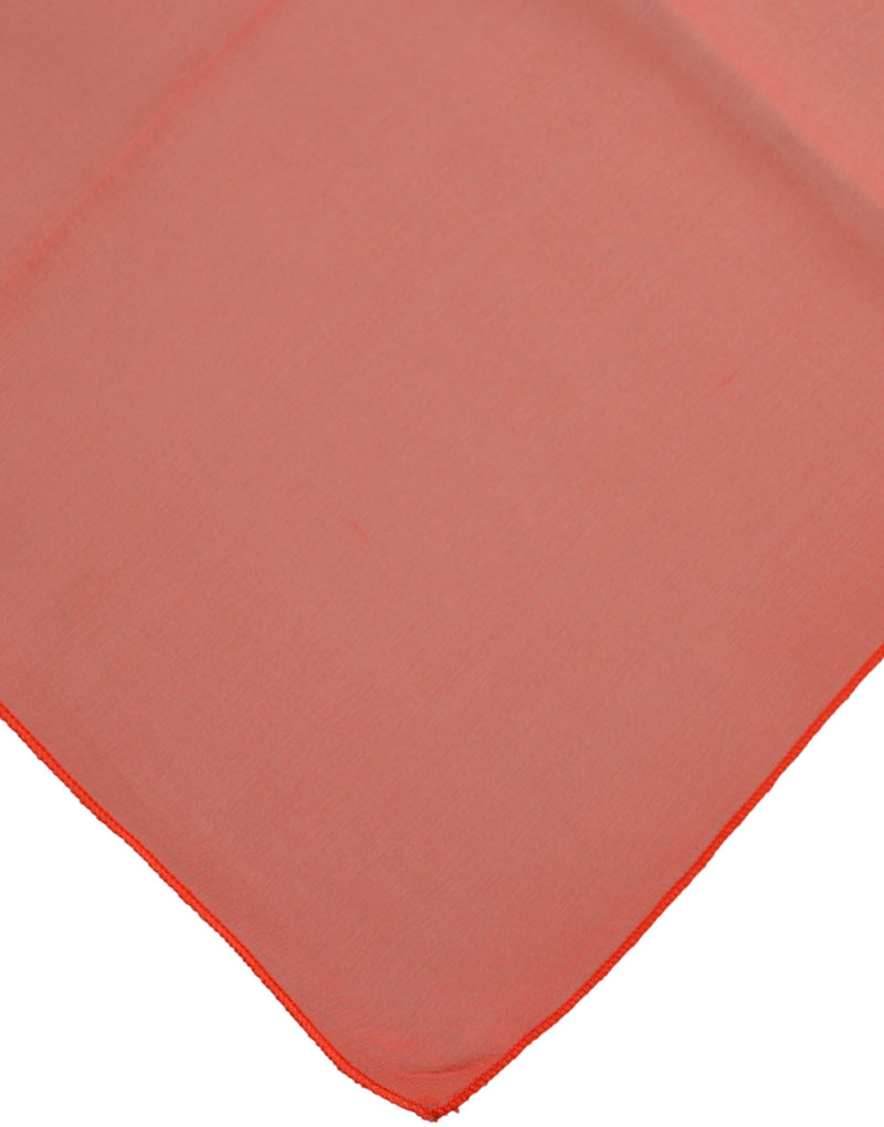 Dolce & Gabbana Orange Silk Neck Wrap Square Foulard Scarf Glam Steals