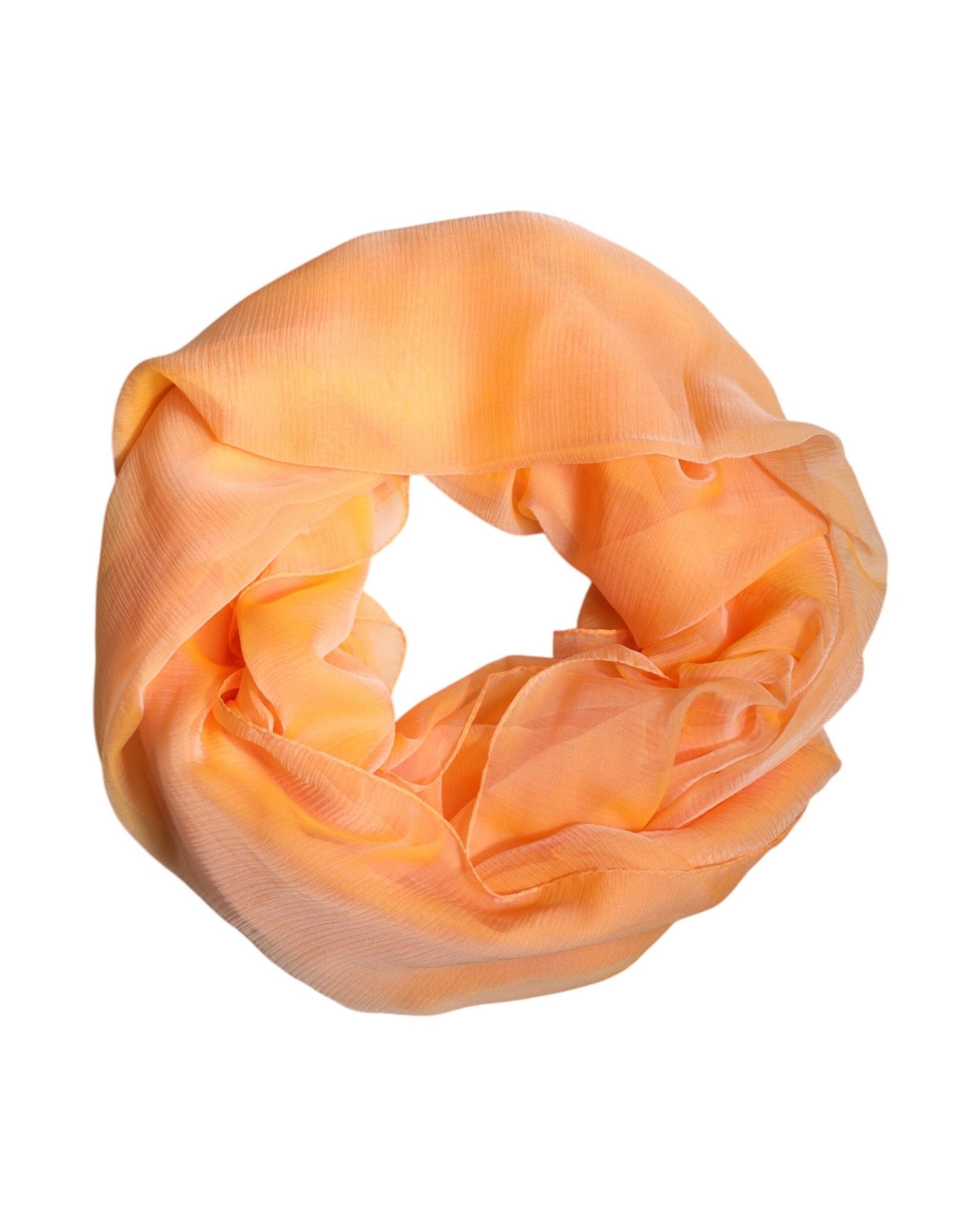Dolce & Gabbana Orange Silk Rectangle Wrap Shawl Scarf Glam Steals