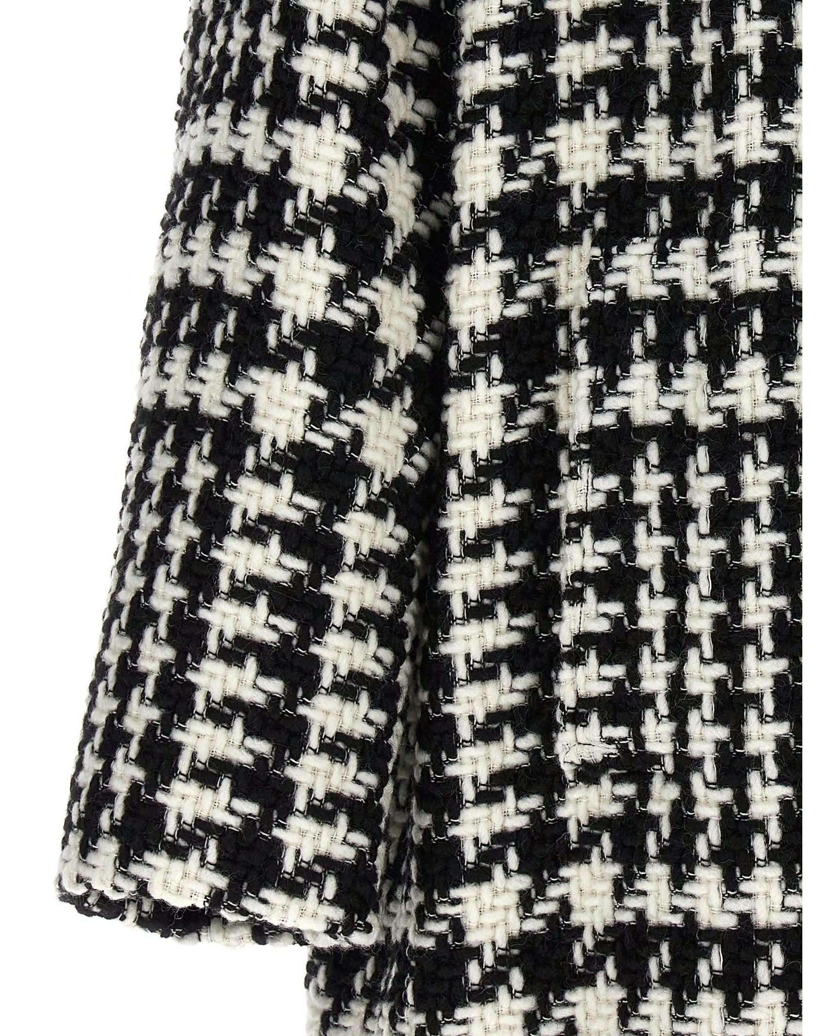 Dolce & Gabbana Pied De Poule Coat Glam Steals