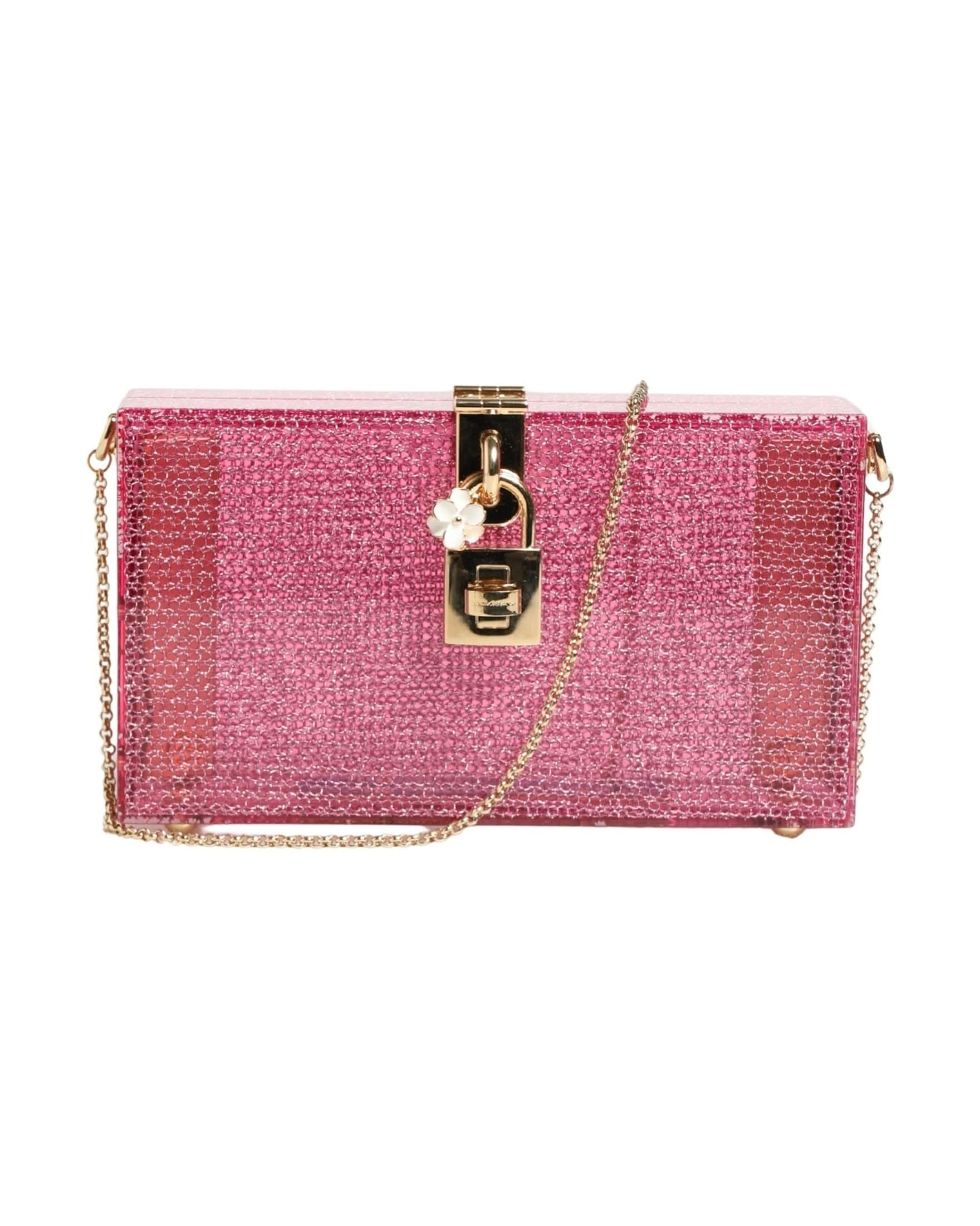 Dolce & Gabbana Pink Box Clutch Glam Steals