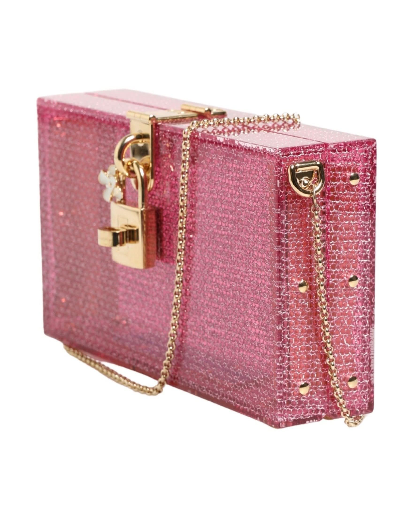 Dolce & Gabbana Pink Box Clutch Glam Steals