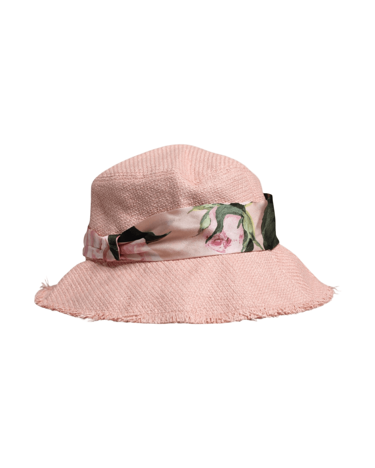 Dolce & Gabbana Pink Cotton Wide Brim Bucket Hat Glam Steals