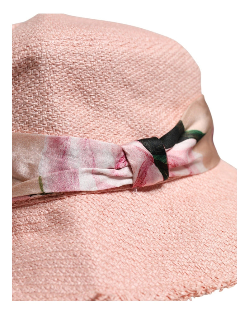 Dolce & Gabbana Pink Cotton Wide Brim Bucket Hat Glam Steals
