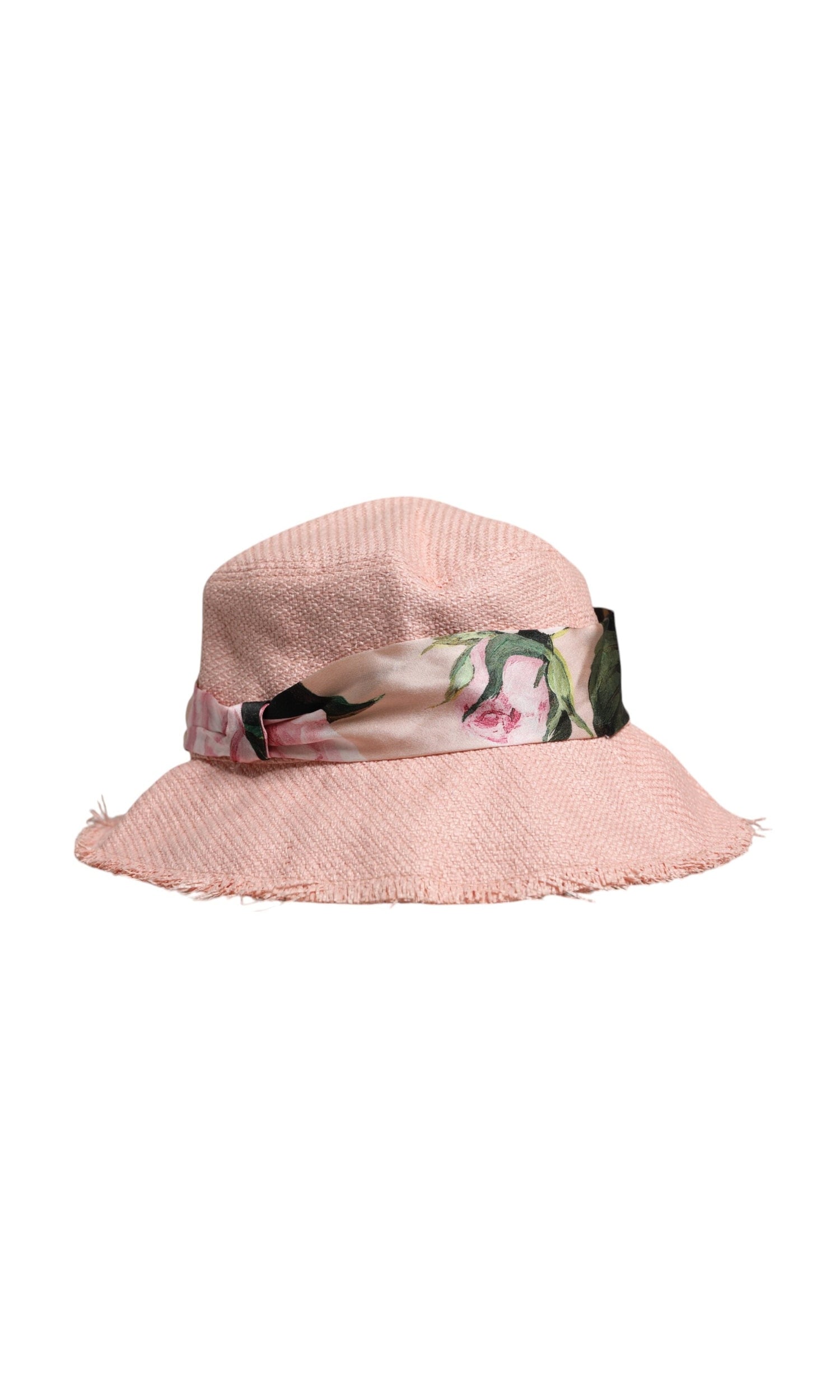 Dolce & Gabbana Pink Cotton Wide Brim Bucket Hat Glam Steals