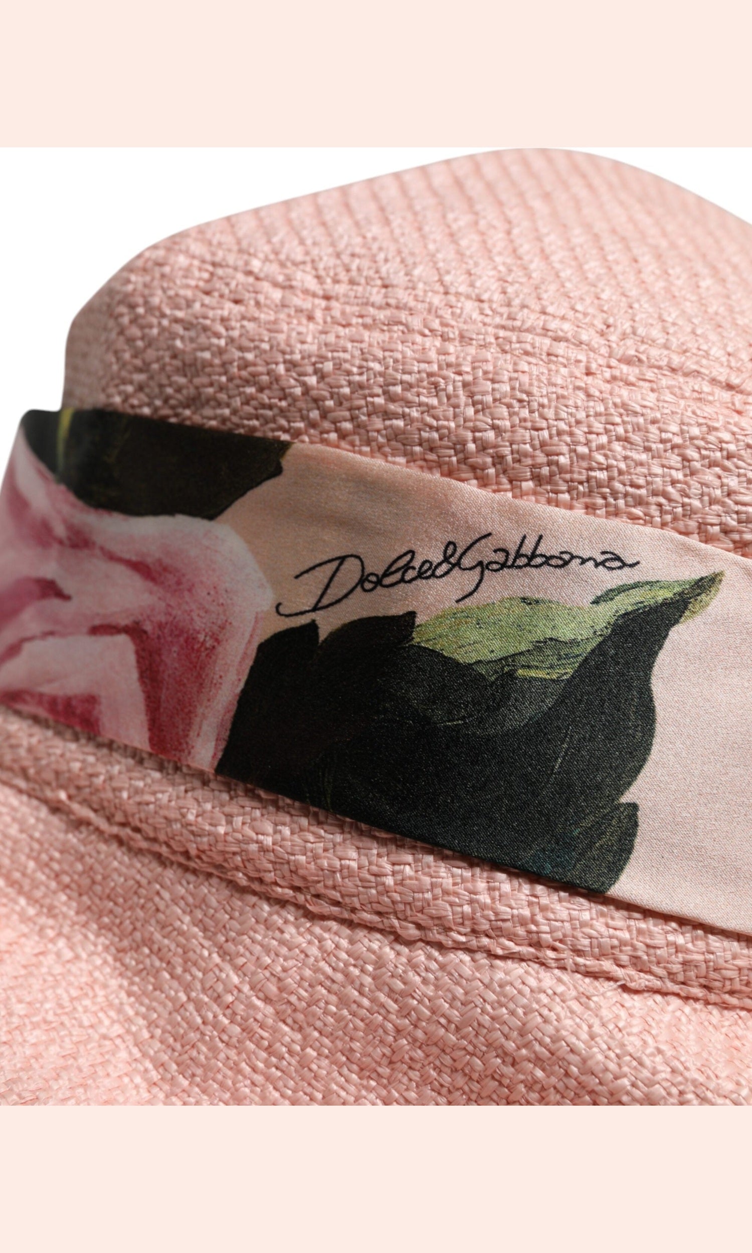Dolce & Gabbana Pink Cotton Wide Brim Bucket Hat Glam Steals