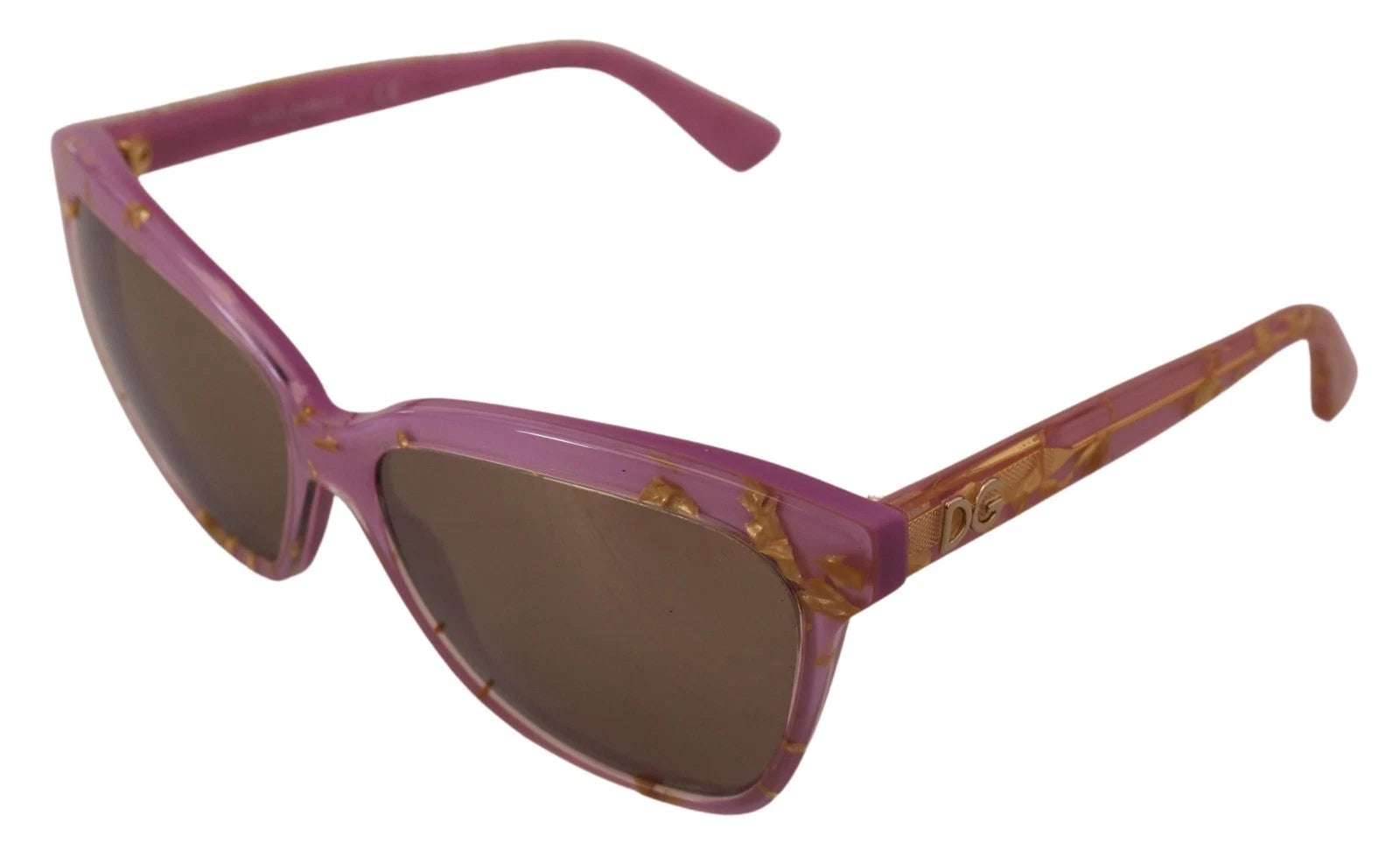 Dolce & Gabbana Pink Dg4251 Gold Full Rim Rectangle Frame Shades Glam Steals
