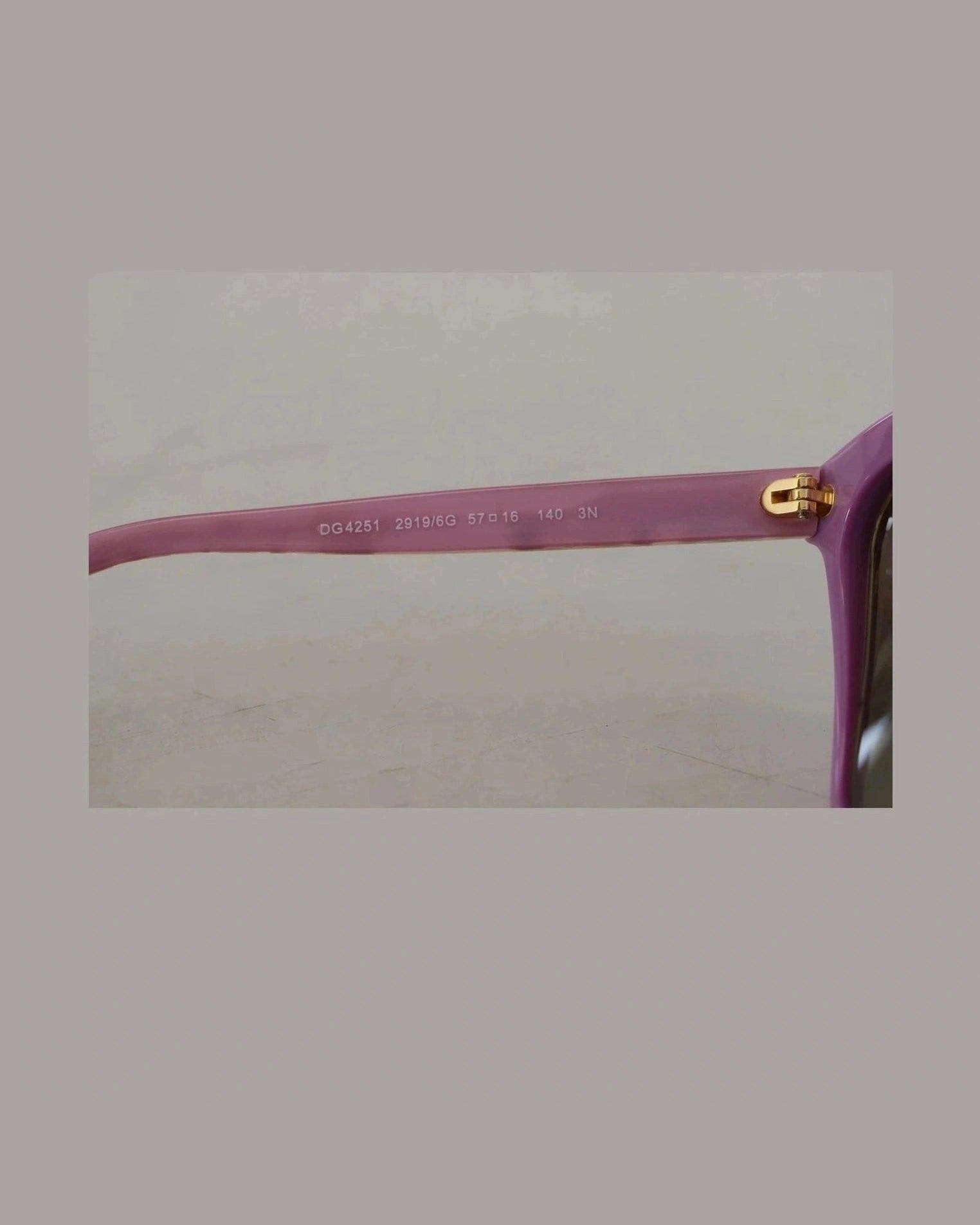 Dolce & Gabbana Pink Dg4251 Gold Full Rim Rectangle Frame Shades Glam Steals