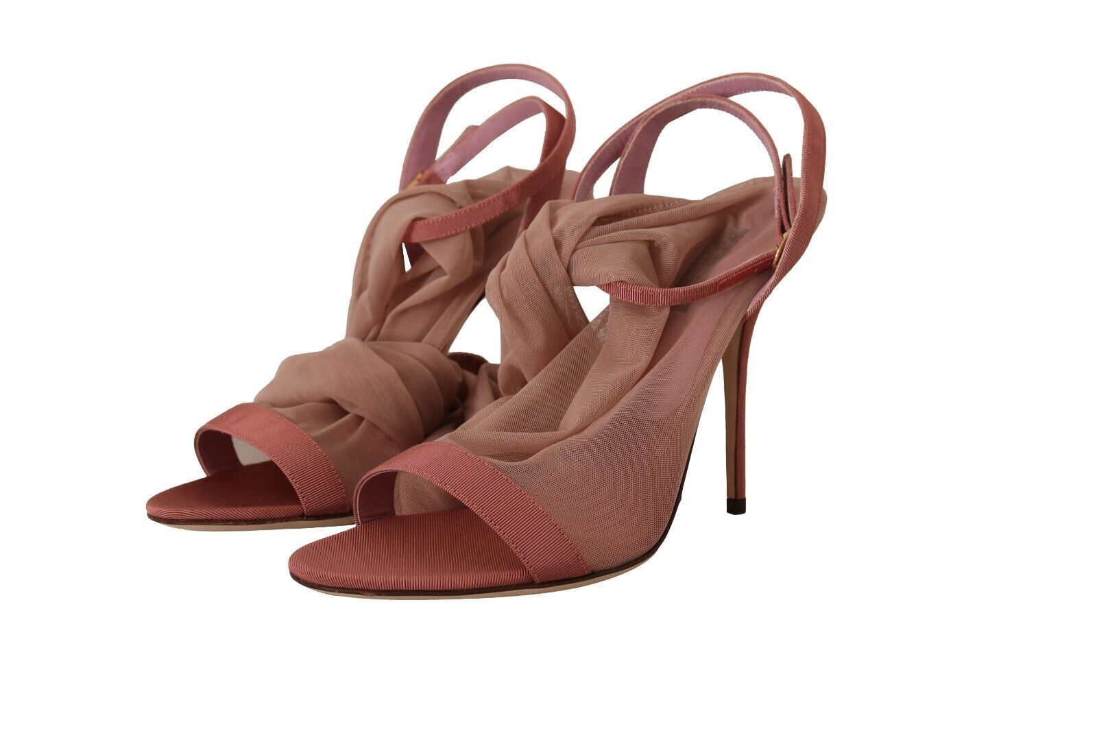 Dolce & Gabbana Pink Elegant Ankle Strap Heels Sandals Glam Steals