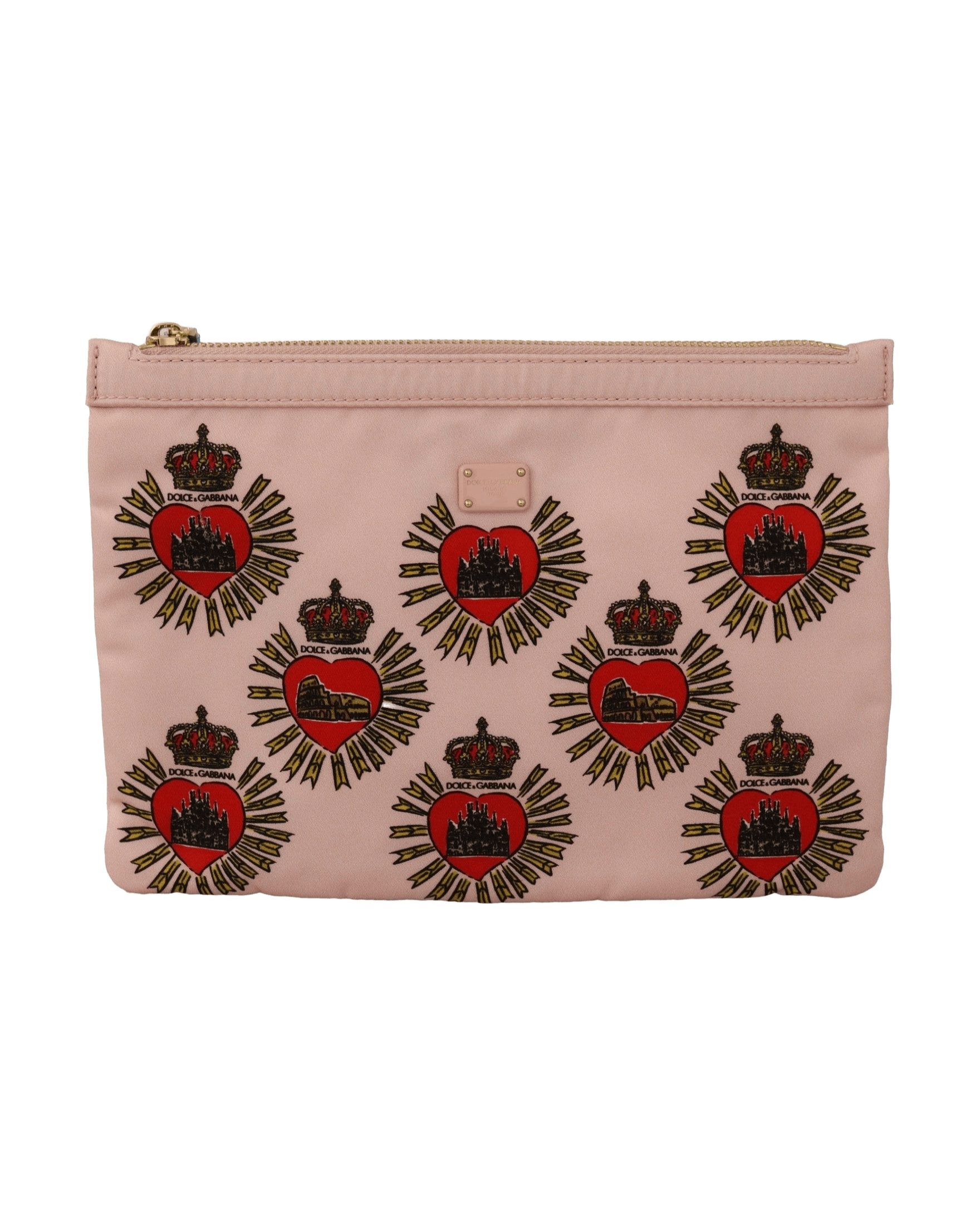 Dolce & Gabbana Pink Elegant Heart Clutch Wallet Glam Steals
