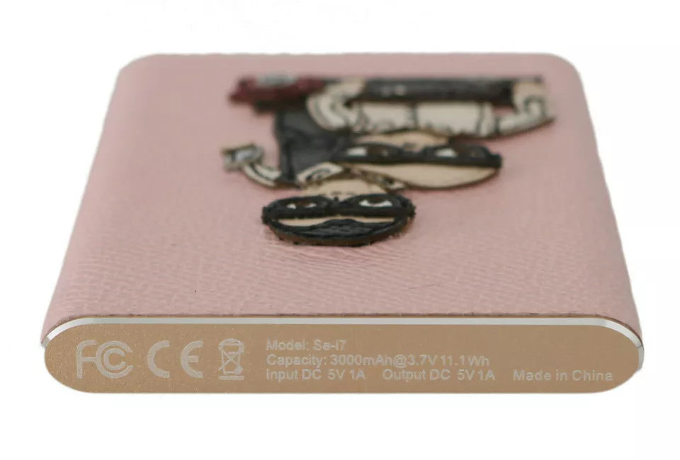 Dolce & Gabbana Pink Leather Chic Power Bank Glam Steals