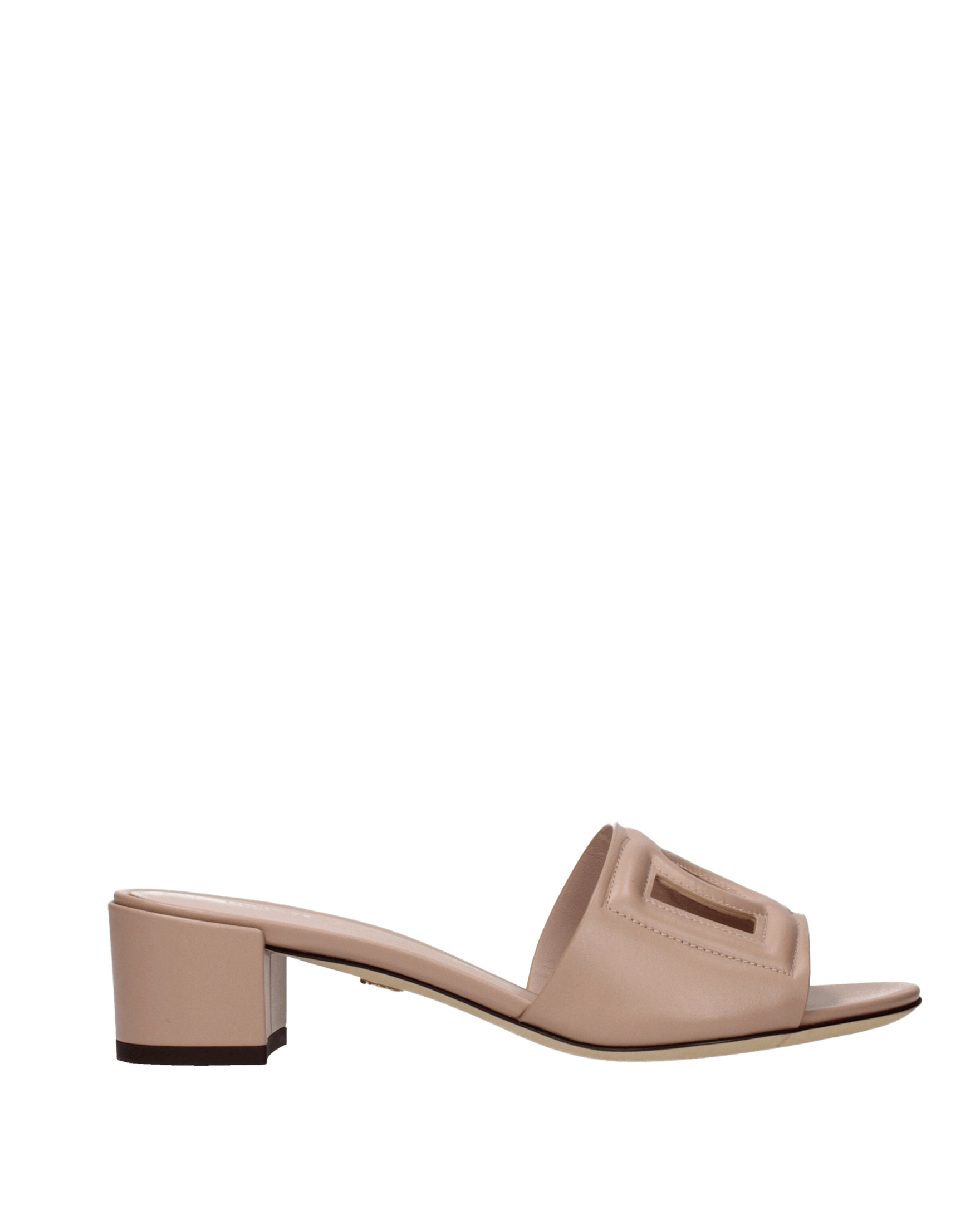 Dolce & Gabbana Pink Leather Flat Sandals Glam Steals