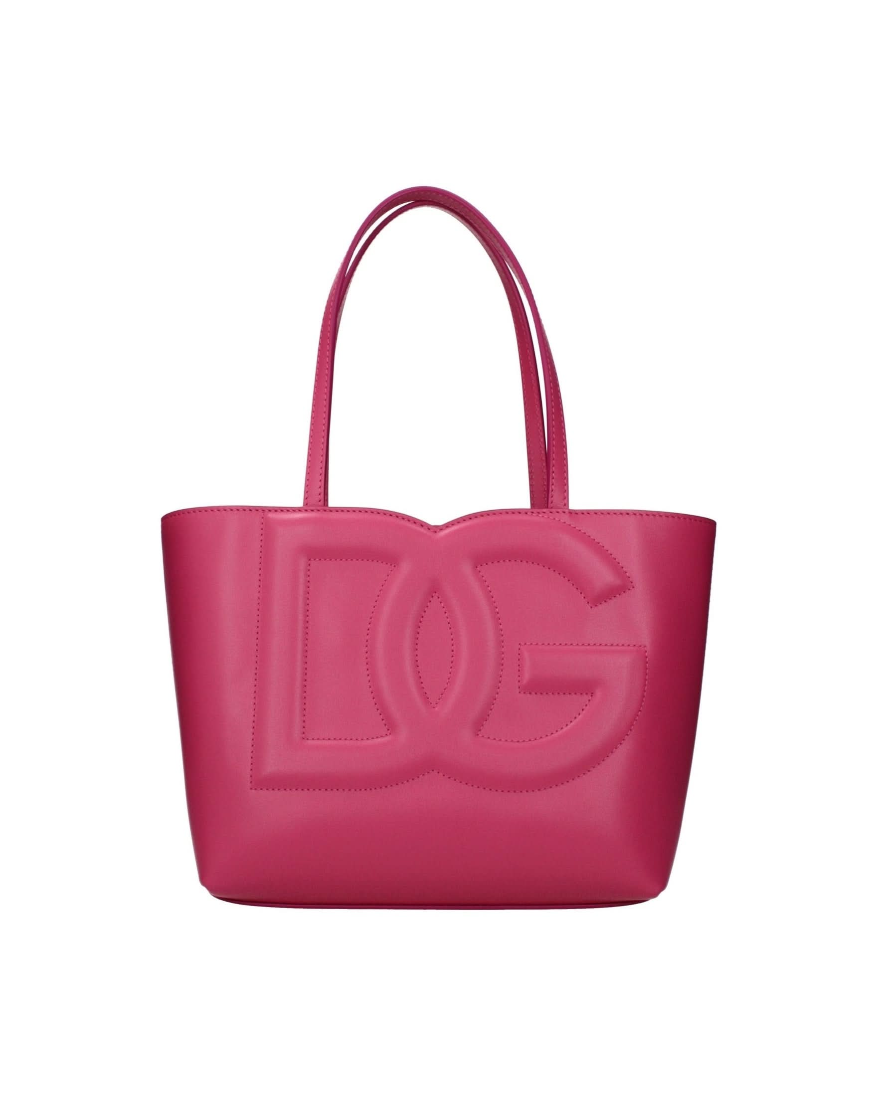 Dolce & Gabbana Pink Leather Handbag Glam Steals