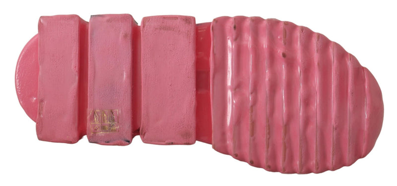 Dolce & Gabbana Pink Low Top Slip On Casual Sorrento Sneakers Glam Steals