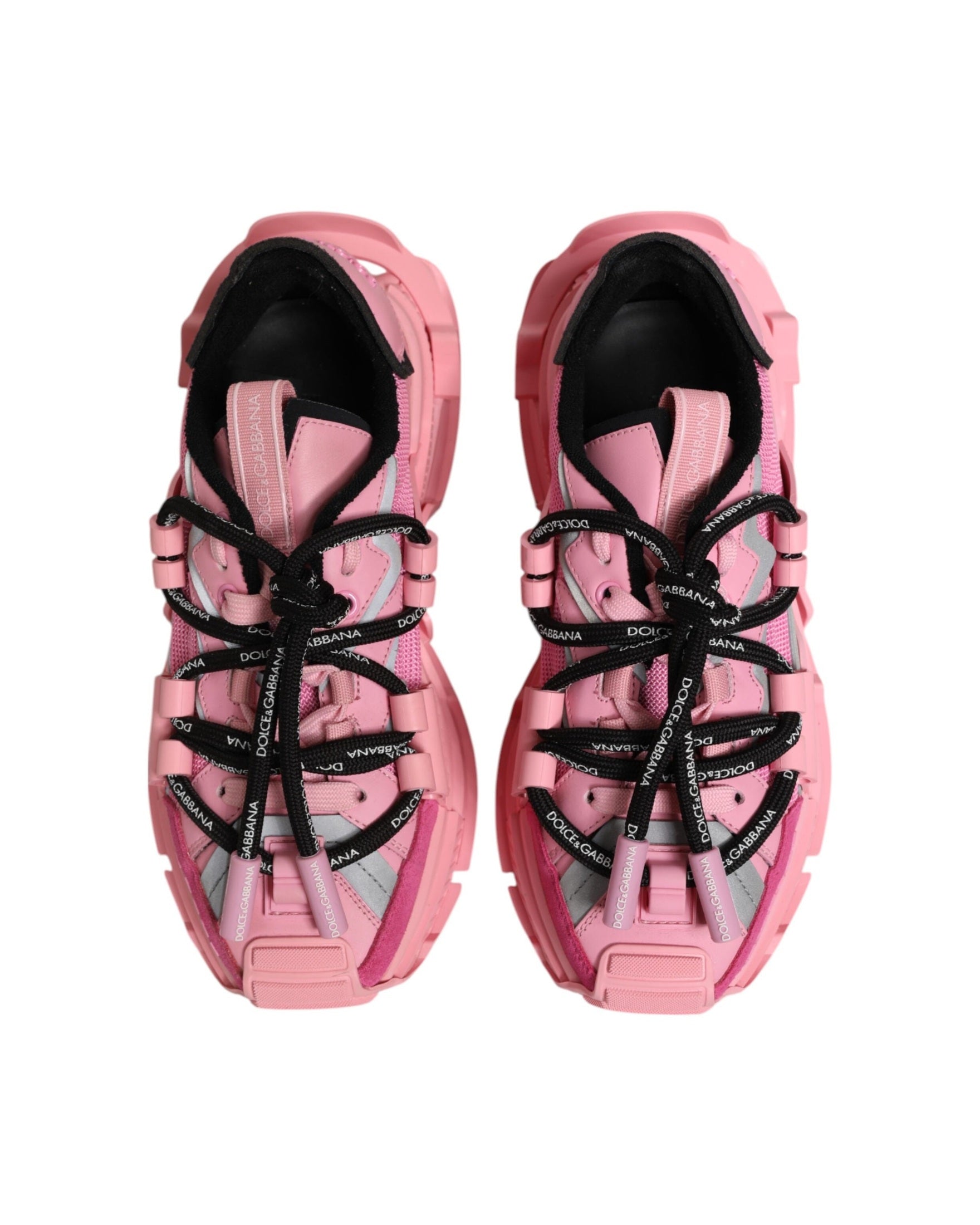 Dolce & Gabbana Pink Low Top Space Women Sneakers Shoes Glam Steals
