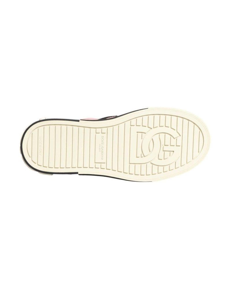 Dolce & Gabbana Pink Nylon Quilted Slip On Sneaker Shoes Glam Steals