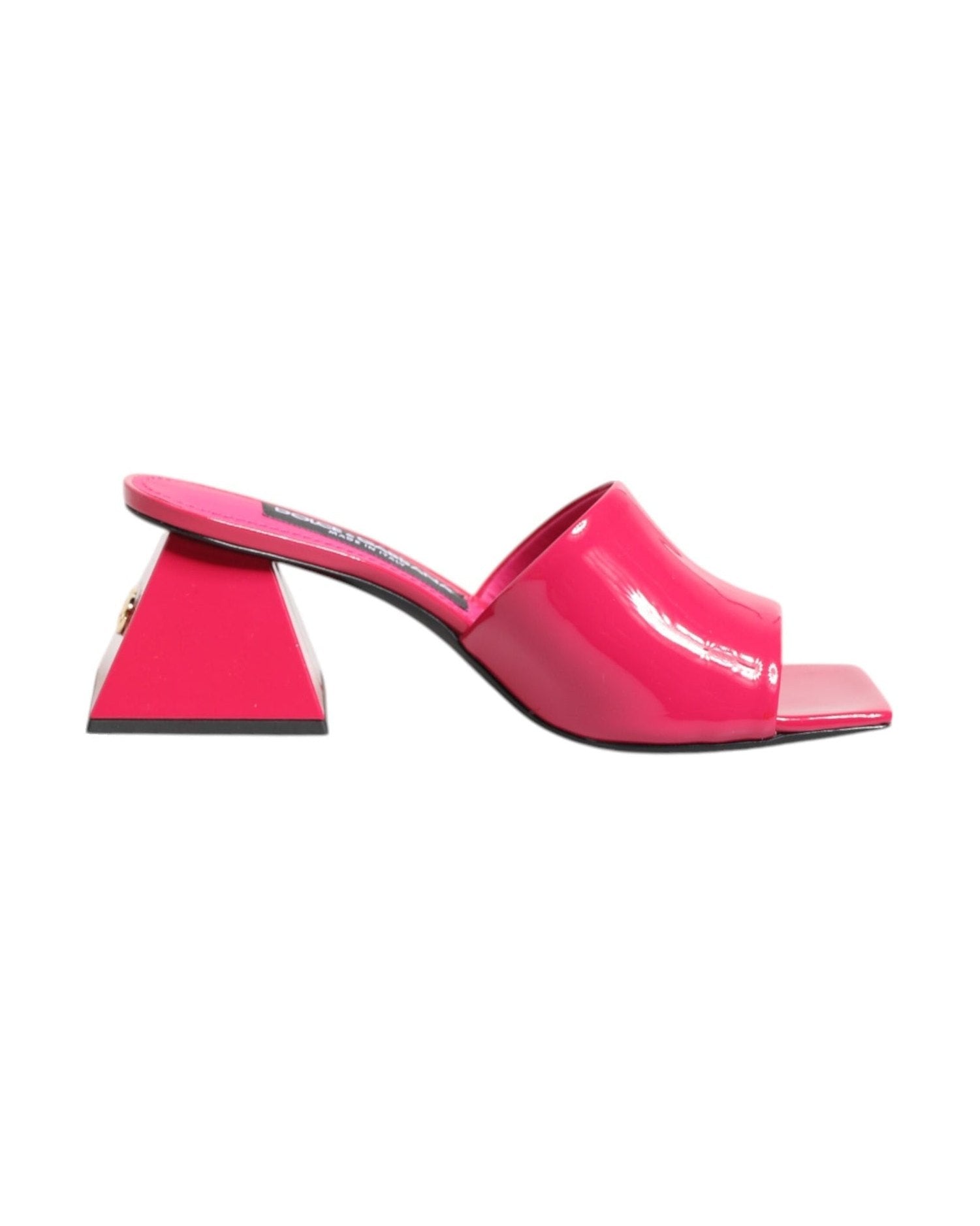 Dolce & Gabbana Pink Open Toe Block Heel Mules Sandals Shoes Heels
