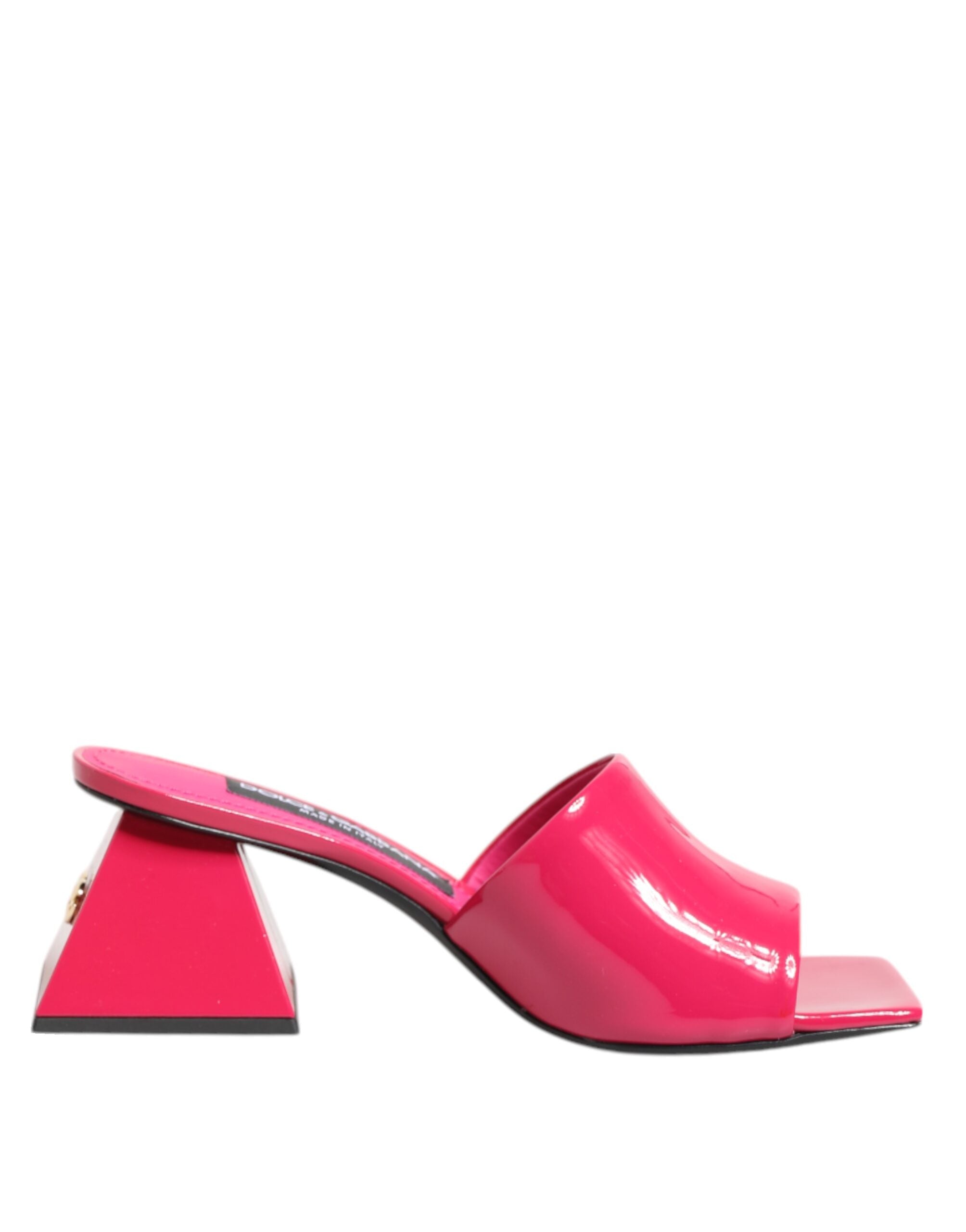 Dolce & Gabbana Pink Open Toe Block Heel Mules Sandals Shoes Glam Steals