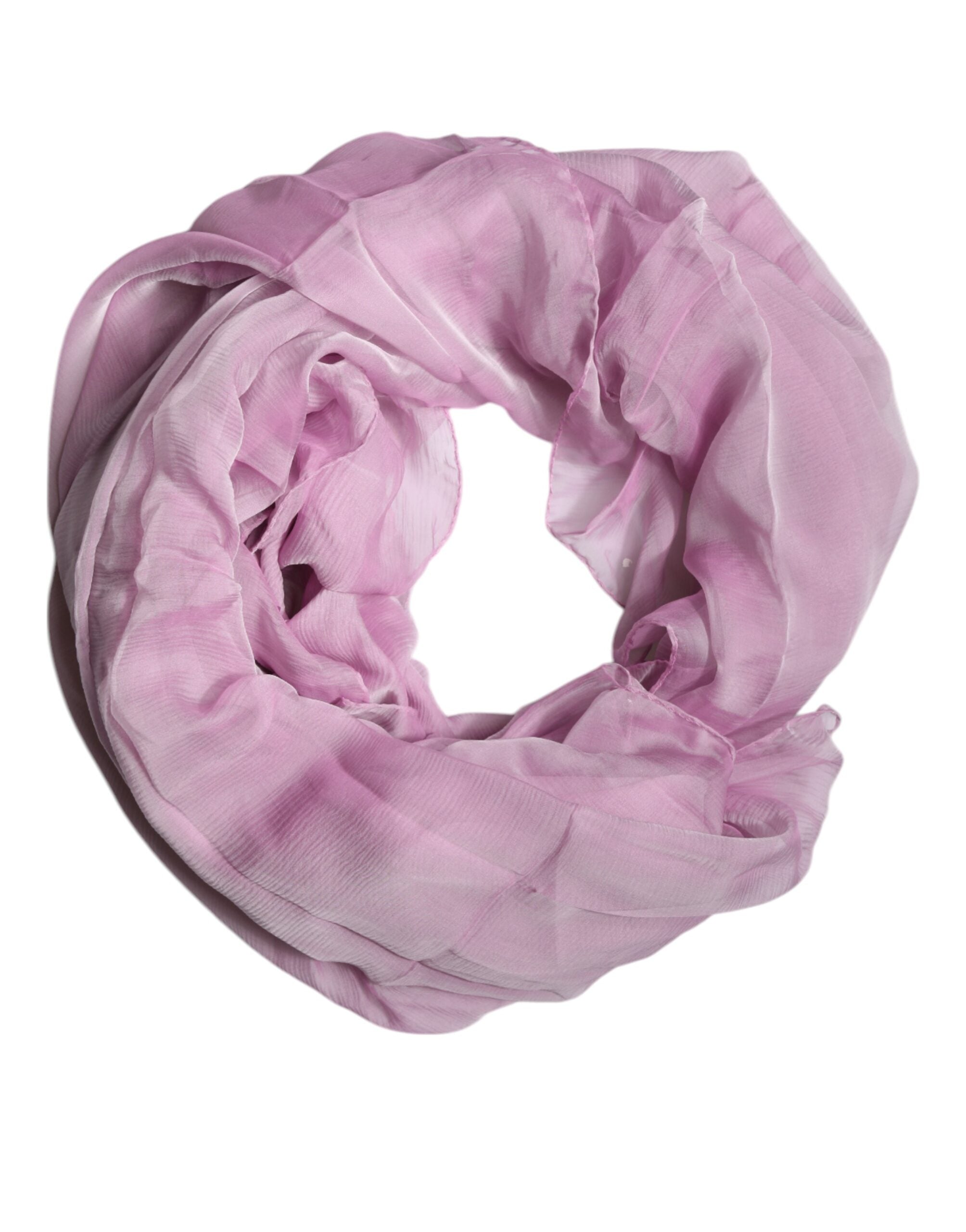 Dolce & Gabbana Pink Silk Rectangle Women Wrap Shawl Scarf Glam Steals