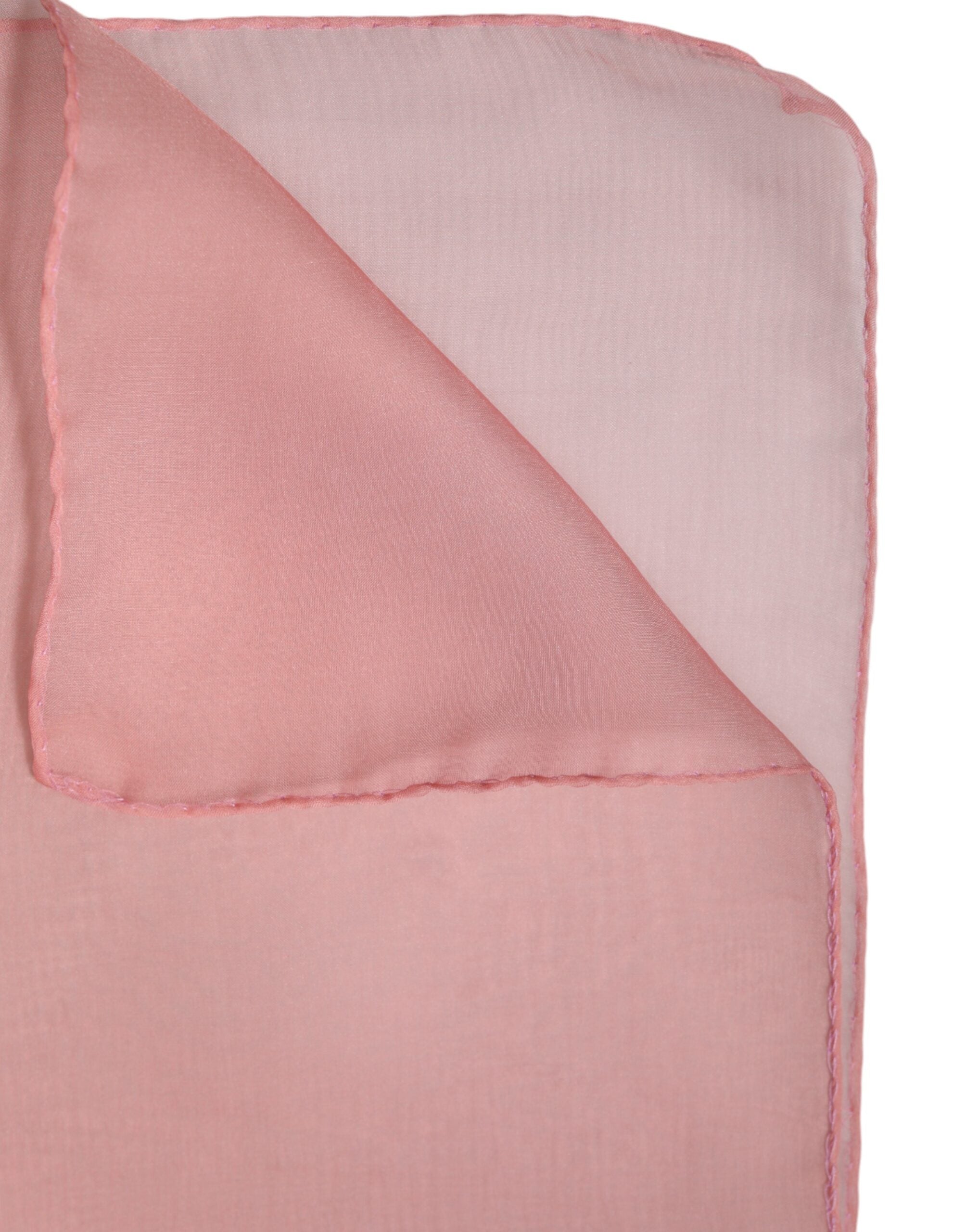 Dolce & Gabbana Pink Silk Rectangle Women Wrap Shawl Scarf Glam Steals