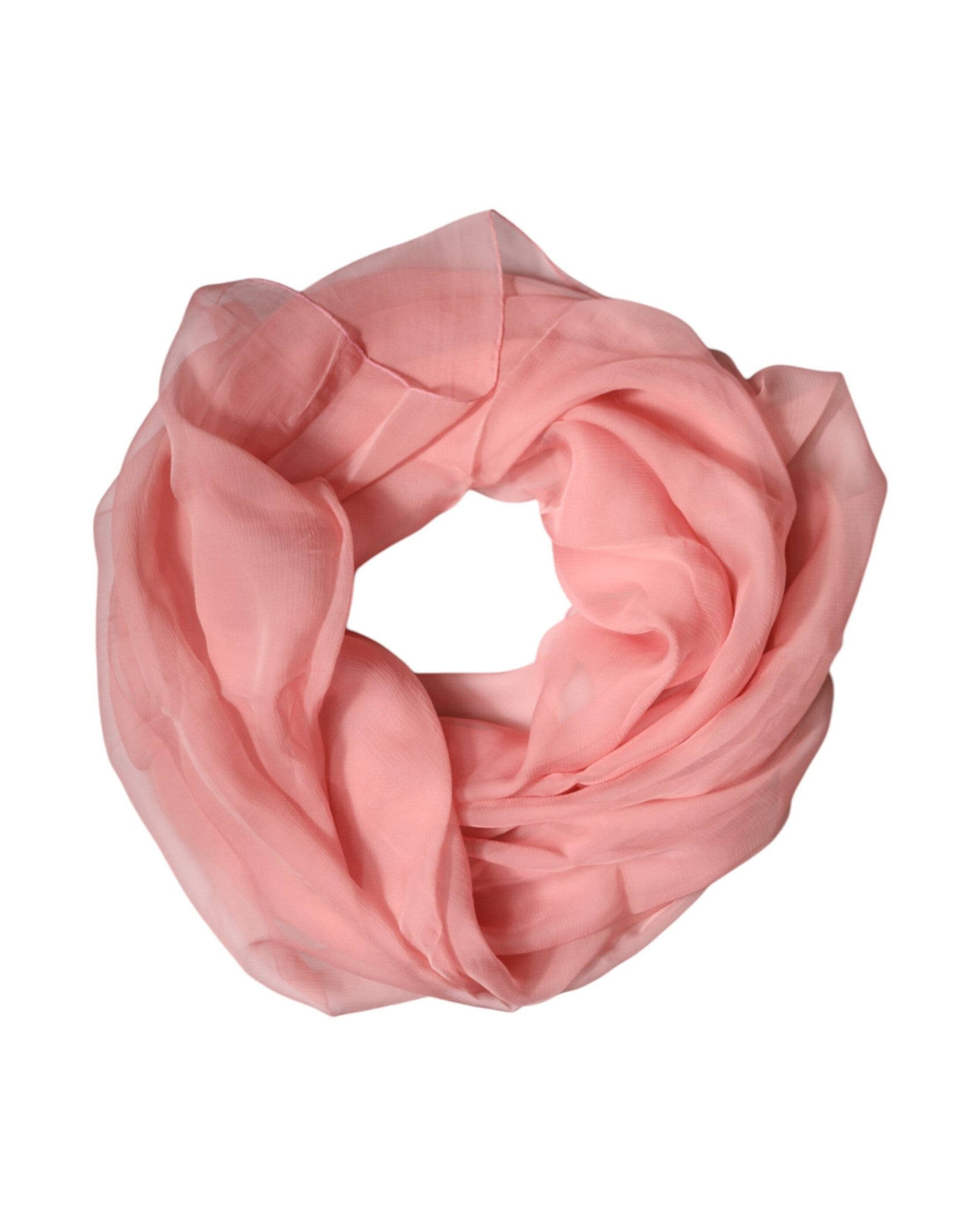 Dolce & Gabbana Pink Silk Rectangle Women Wrap Shawl Scarf Glam Steals