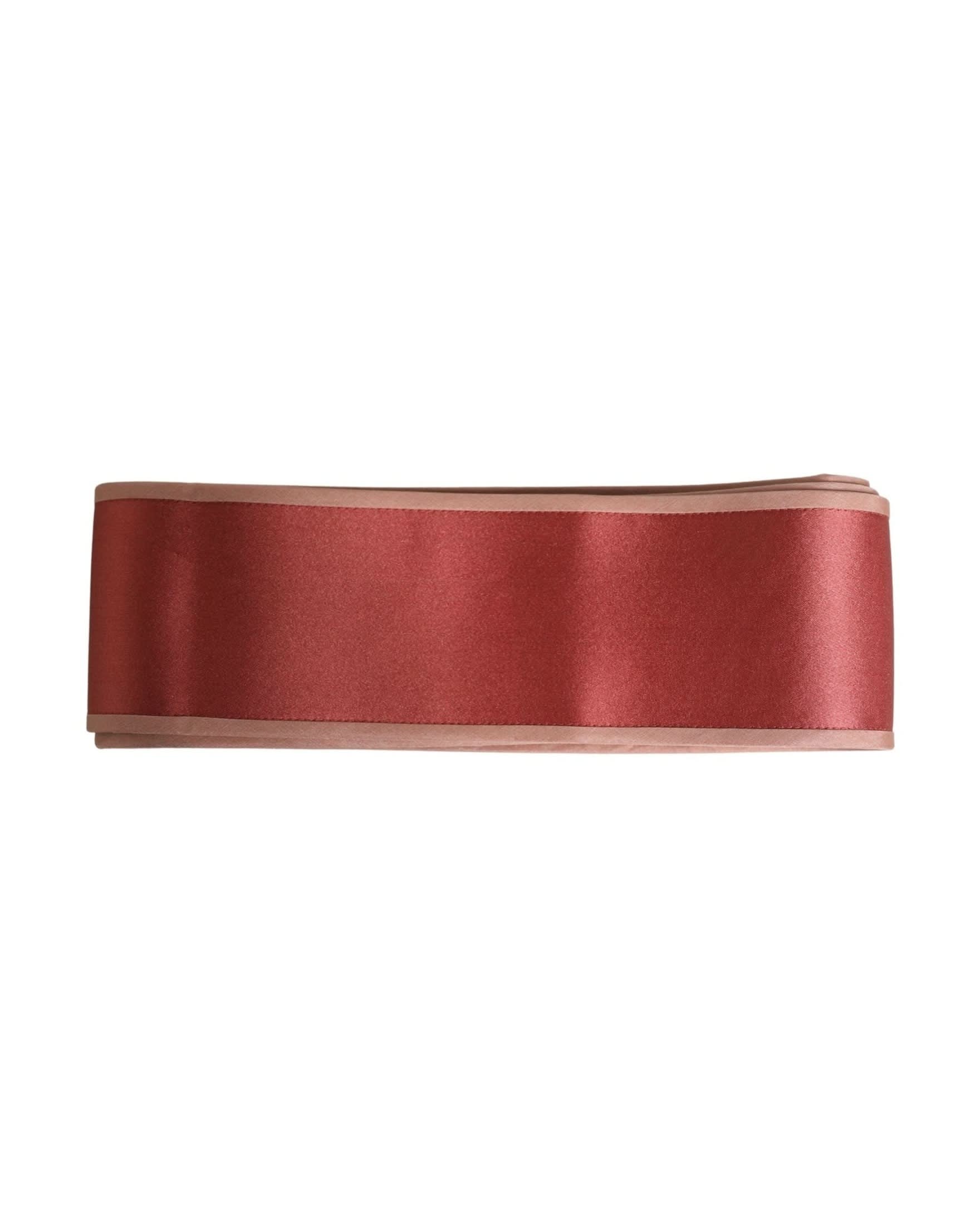 Dolce & Gabbana Pink Silk Satin Waist Cintura Belt 