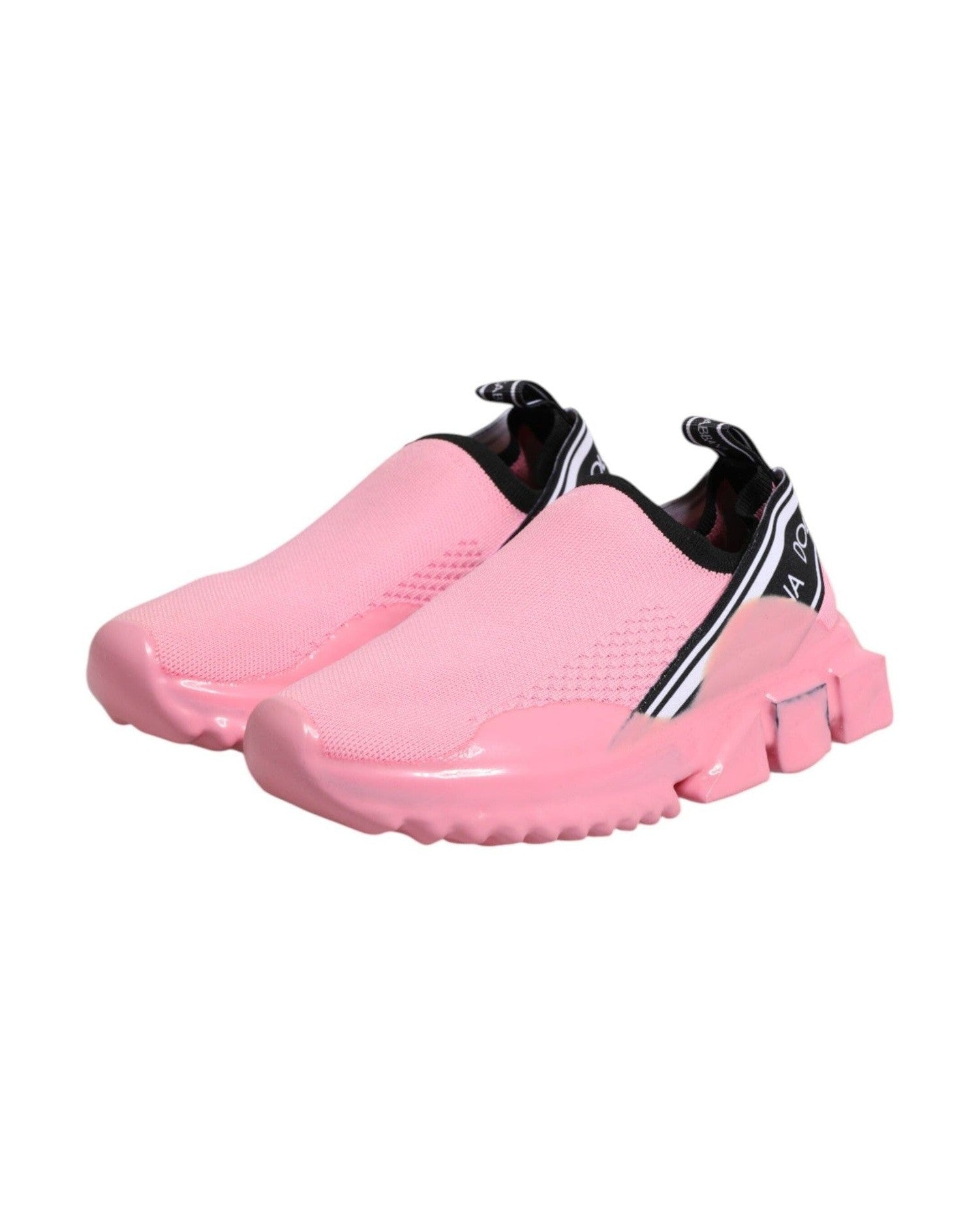 Dolce & Gabbana Pink Sorrento Low Top Women Sneakers Shoes Glam Steals