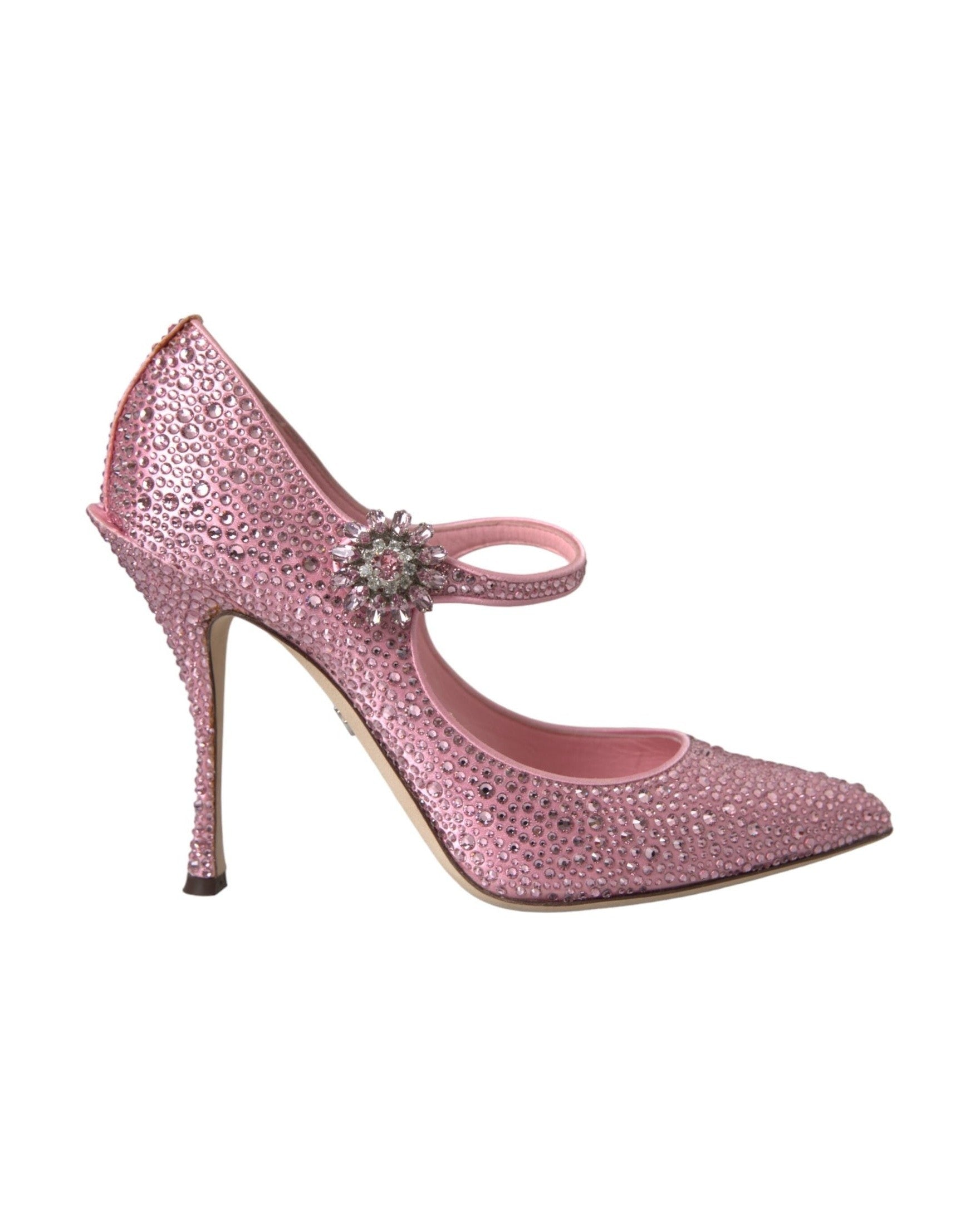 Dolce & Gabbana Pink Strass Crystal Heels Pumps Shoes Glam Steals