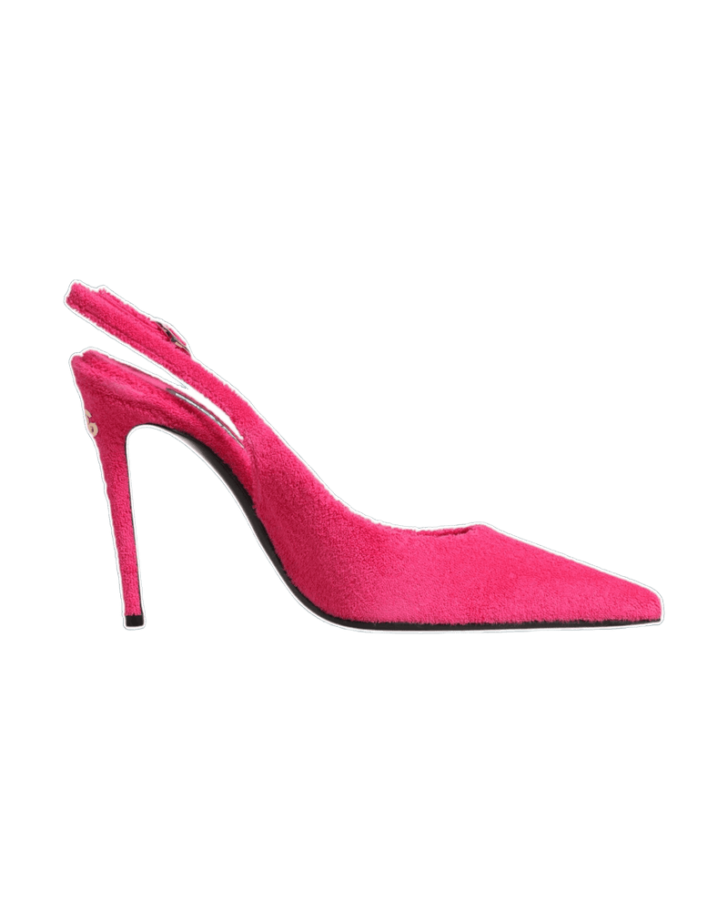 Dolce & Gabbana Pink Suede High Heels Slingback Shoes Glam Steals