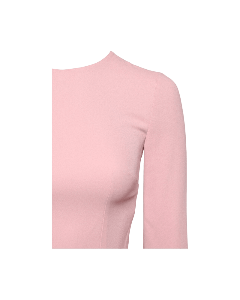 Dolce & Pink Gabbana Viscose 3/4 Sleeves Sheath Midi Dress Glam Steals