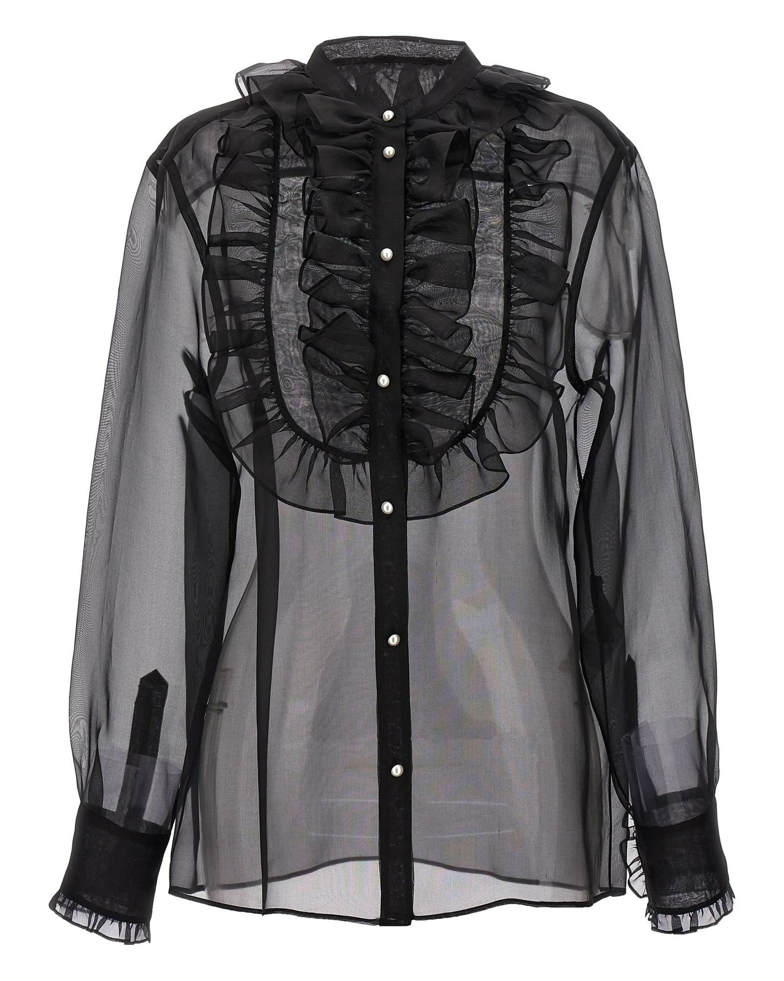 Dolce & Gabbana Plastron Ruffle Shirt Glam Steals