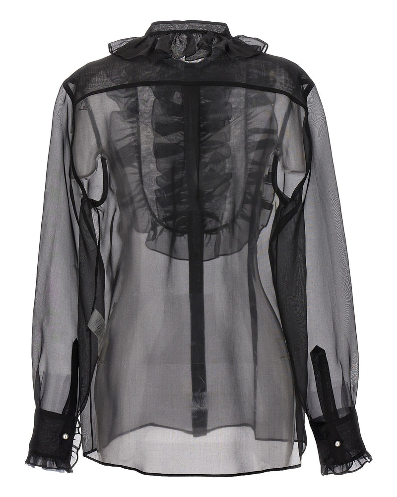 Dolce & Gabbana Plastron Ruffle Shirt Glam Steals