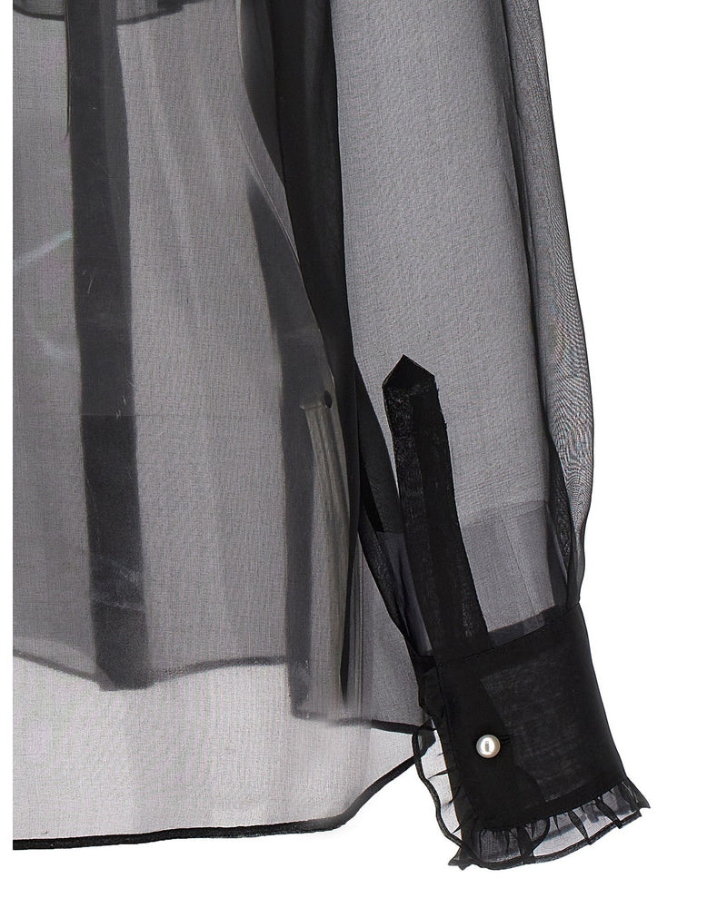Dolce & Gabbana Plastron Ruffle Shirt Glam Steals