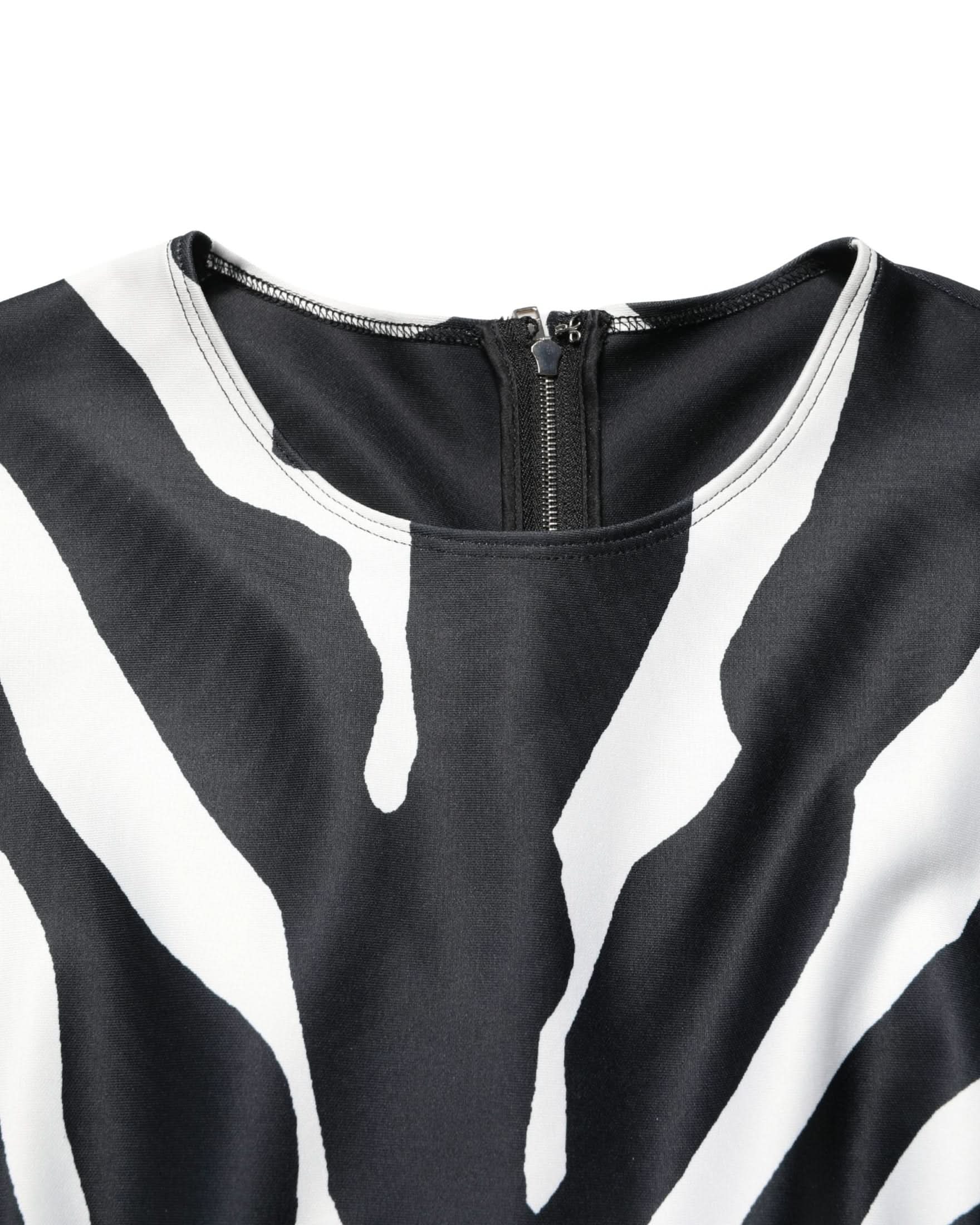 Dolce & Gabbana Polyester Zebra Pattern Jumpsuit Glam Steals