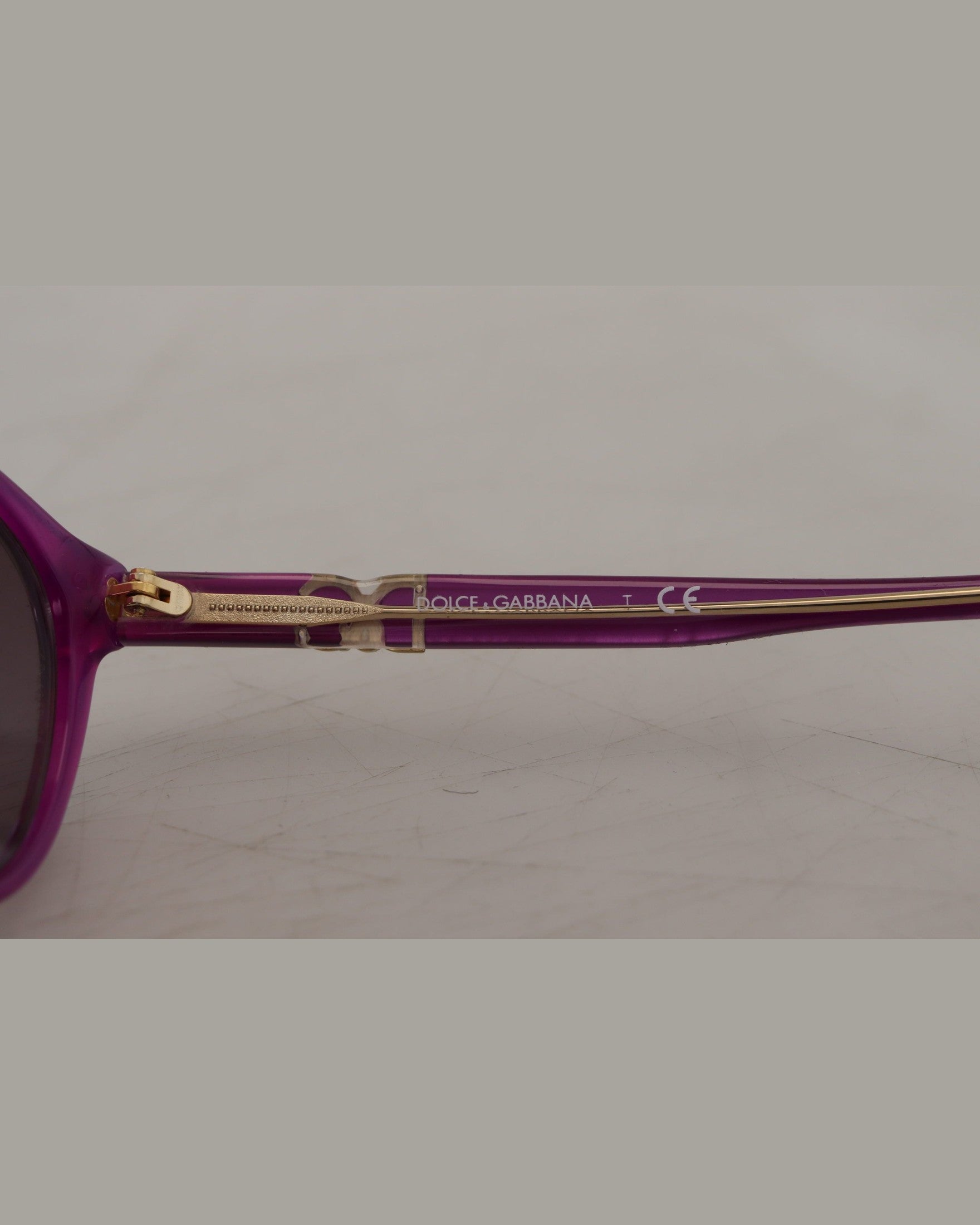 Dolce & Gabbana Purple Acetate Frame Round Sunglasses Glam Steals