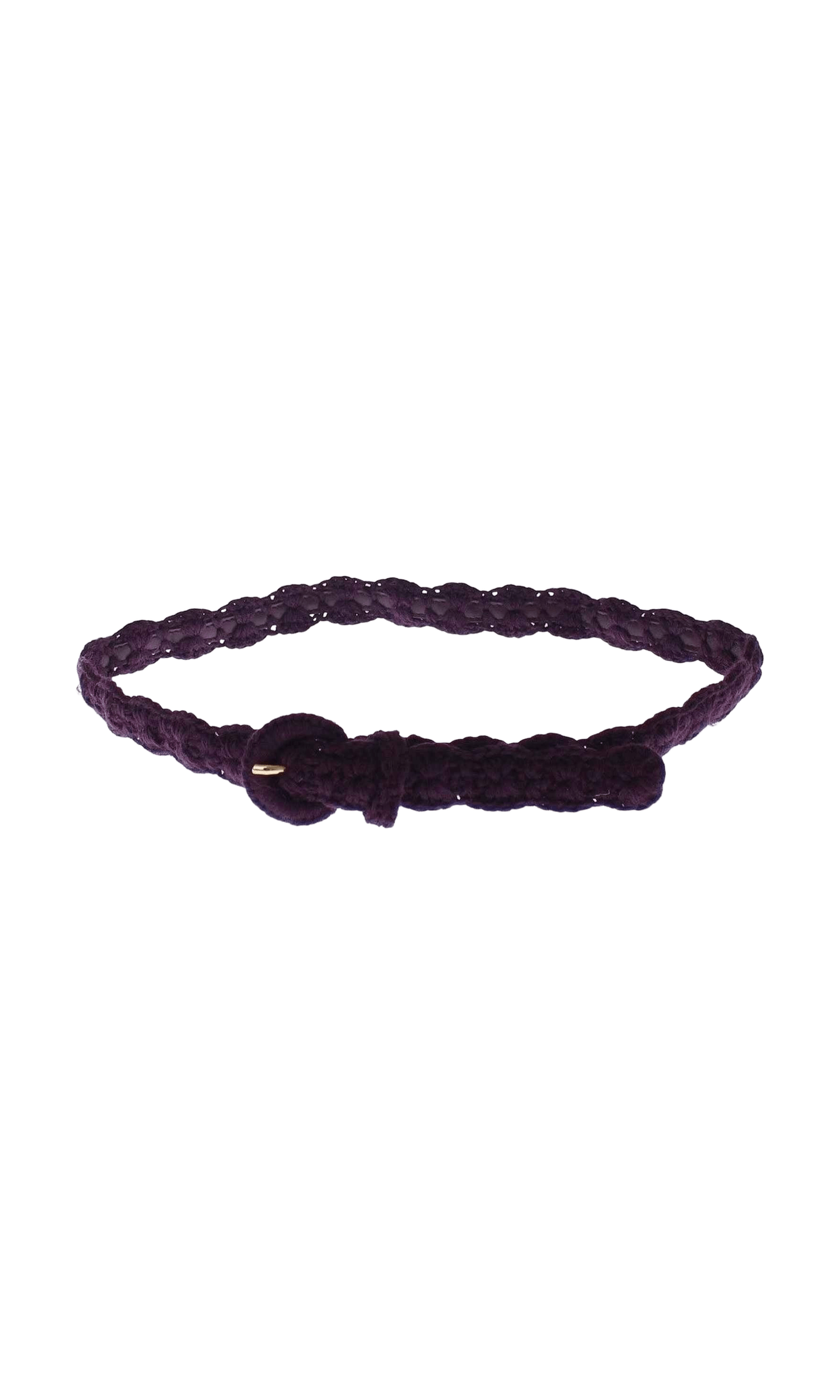 Dolce & Gabbana Purple Cotton Elegant Designer Belt Glam Steals