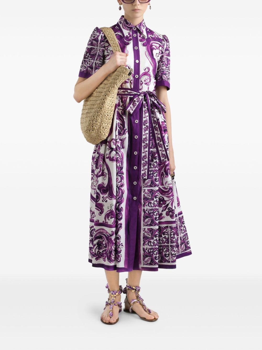 Dolce & Gabbana Purple Dress Glam Steals